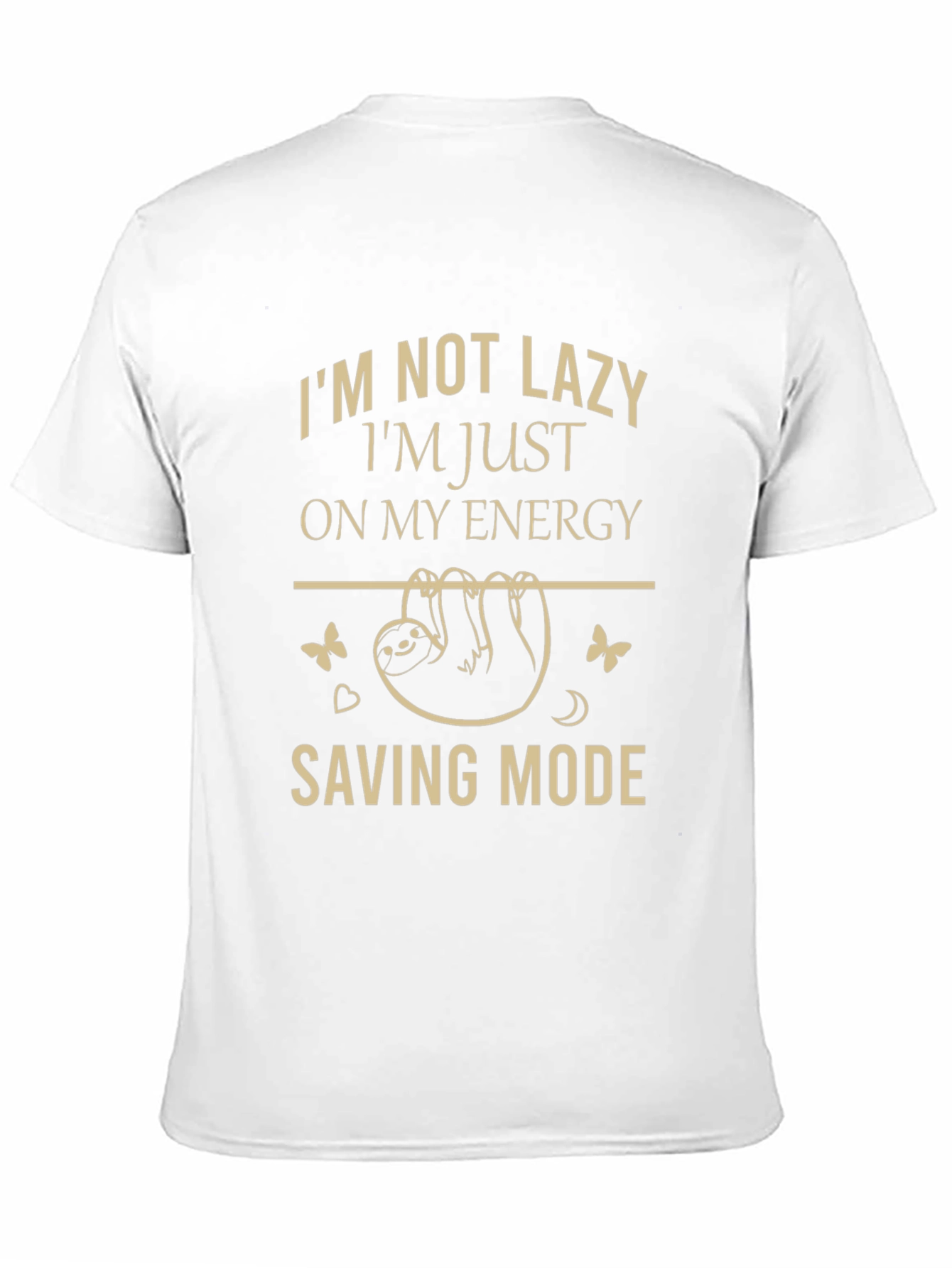 Energy Saving Mode Sloth Graphic T-Shirt