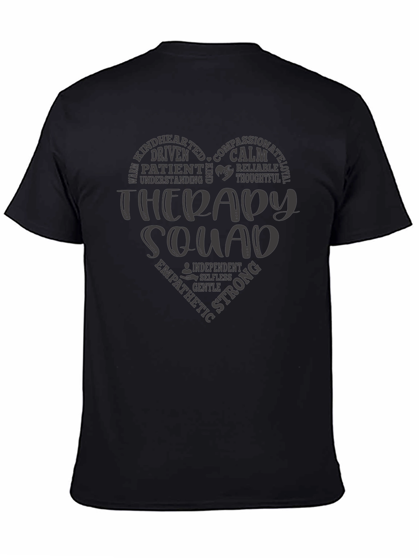 Therapy Squad Heart Graphic Tee - Black