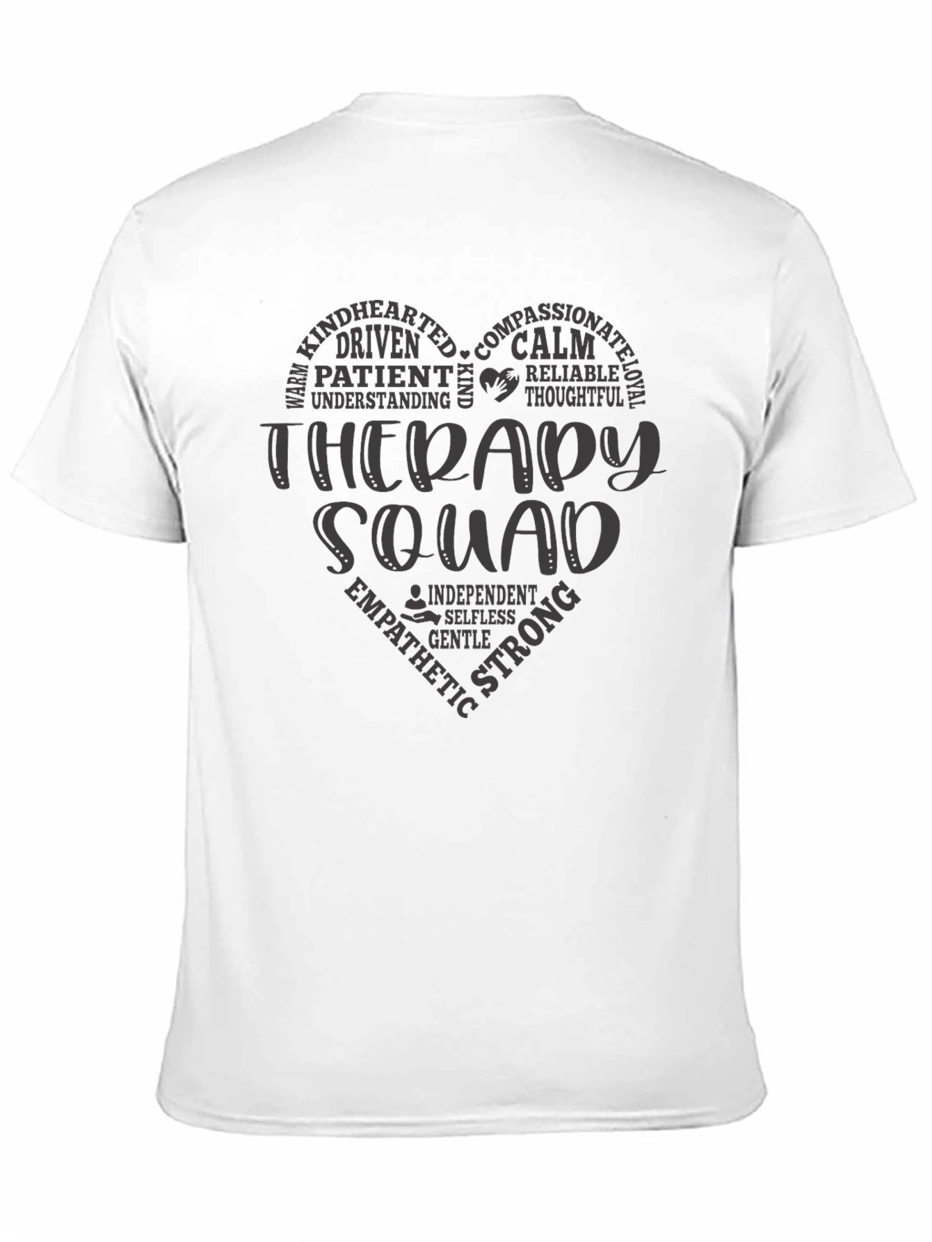 Therapy Squad Heart Graphic Tee - Black