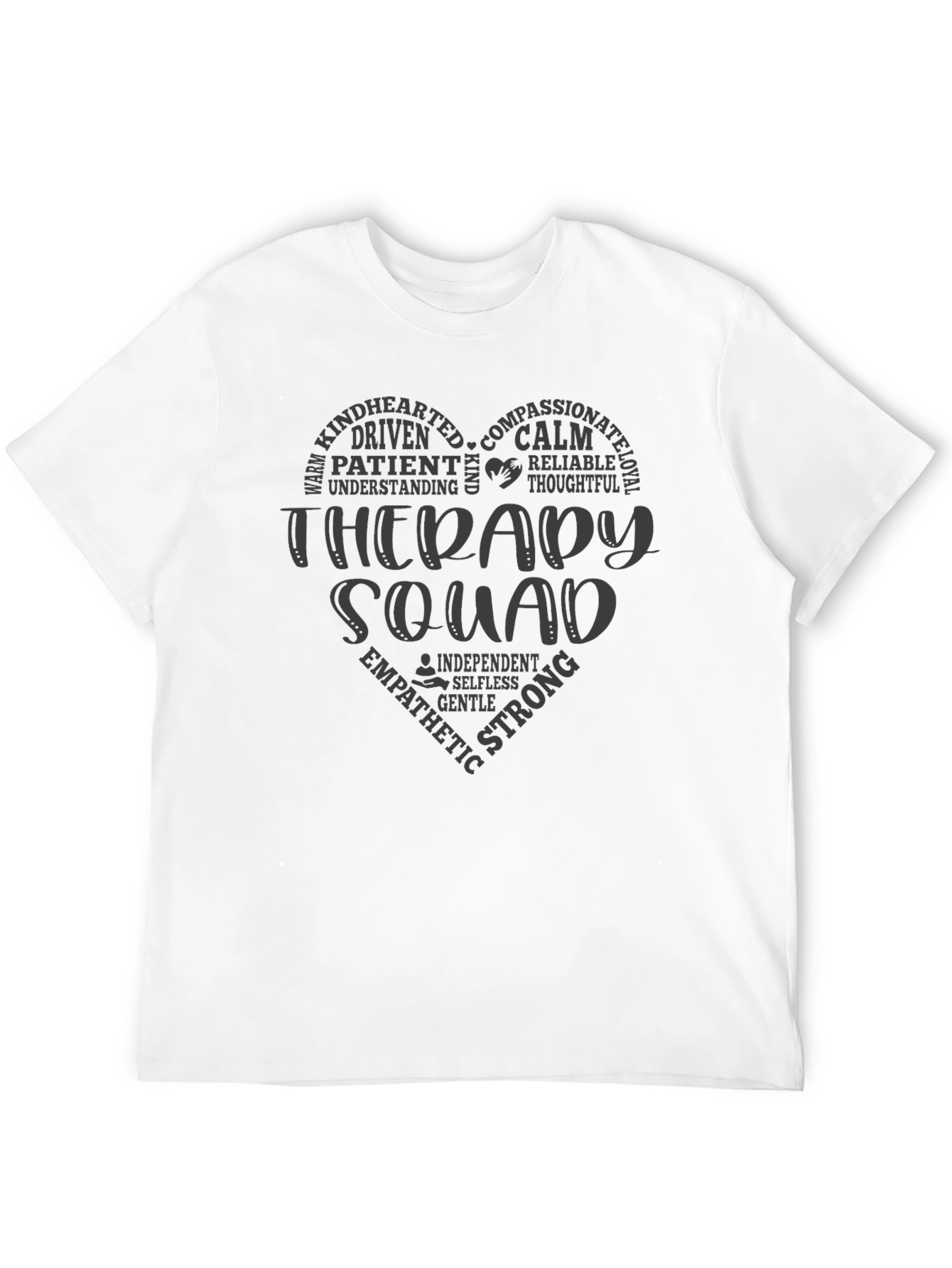 Therapy Squad Heart Graphic Tee - Black