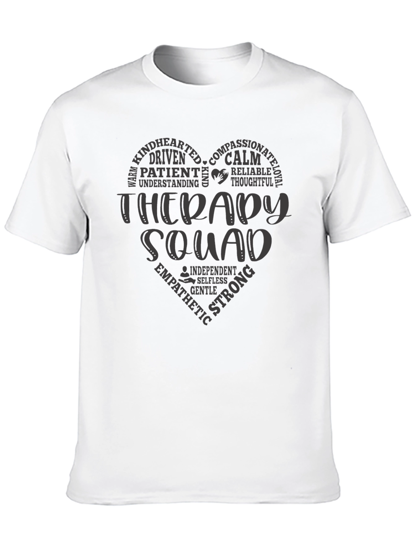 Therapy Squad Heart Graphic Tee - Black
