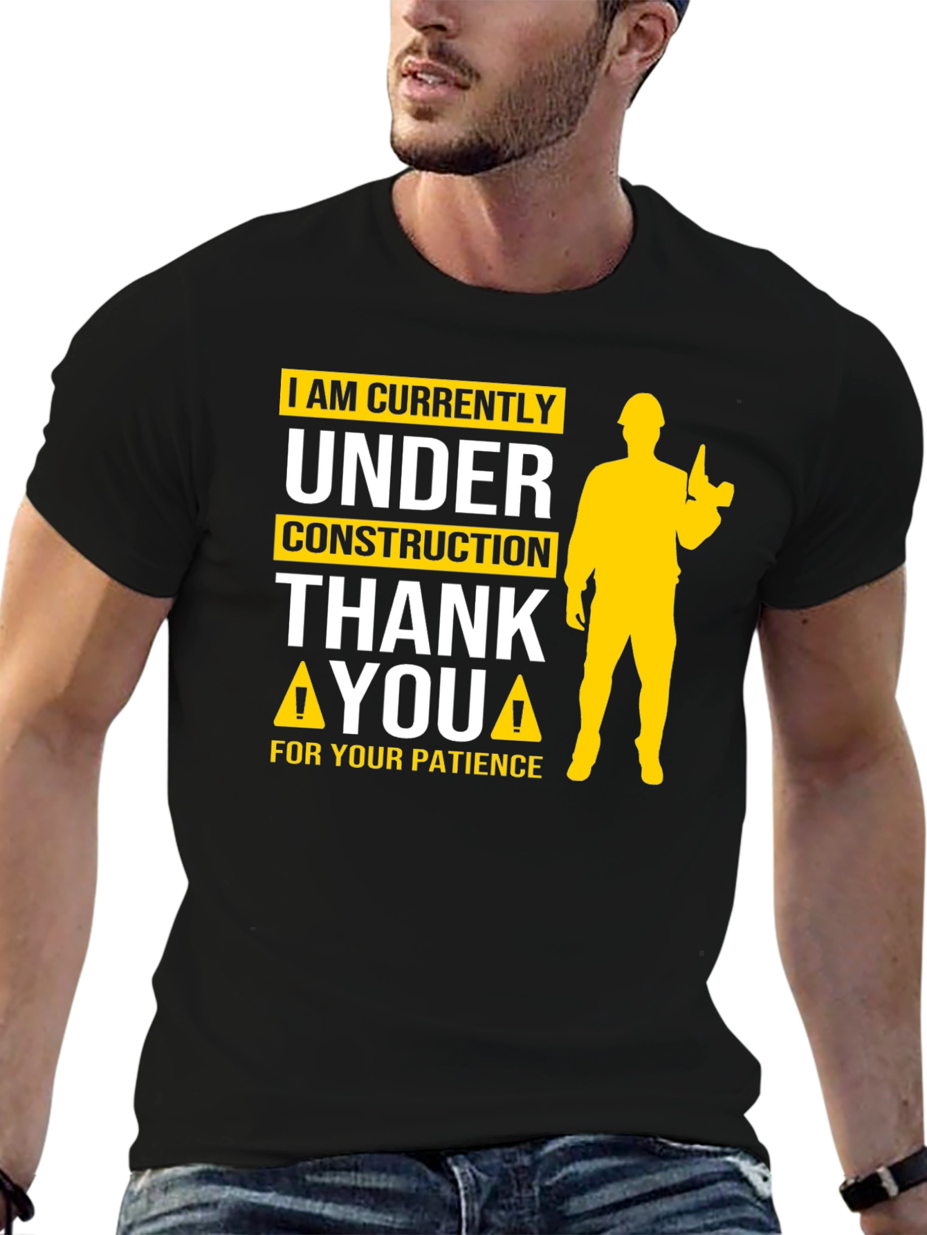 Under Construction Graphic Tee - Funny Novelty Shirt