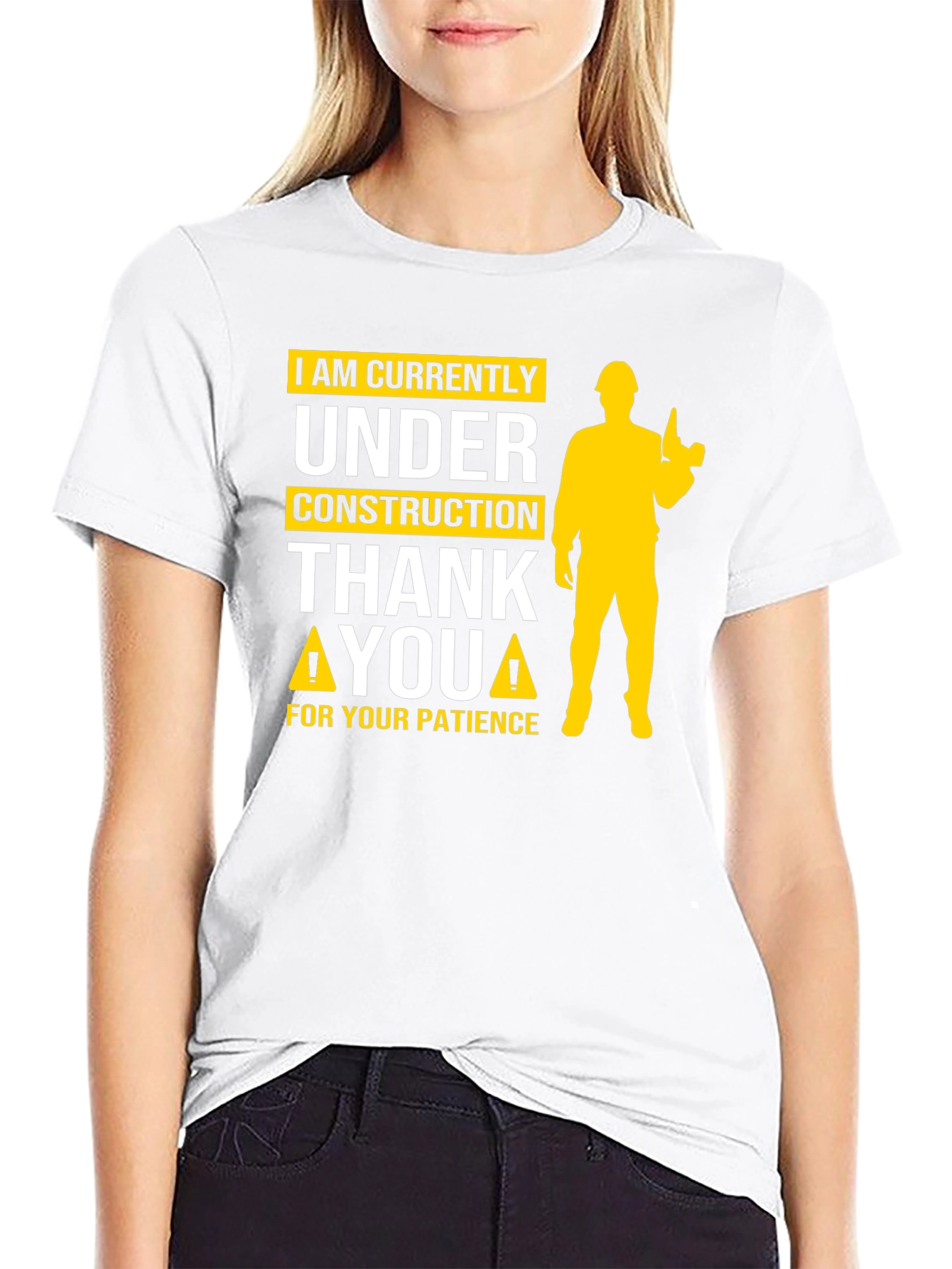 Under Construction Graphic Tee - Funny Novelty Shirt