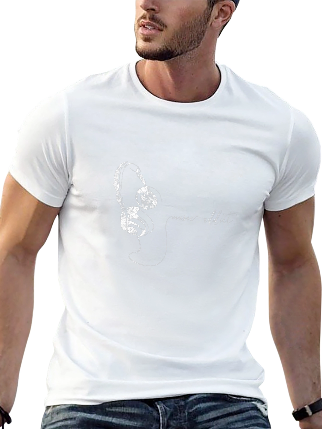 Music Addict Graphic T-Shirt