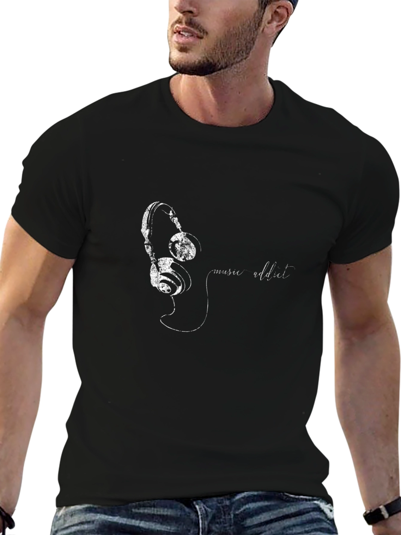 Music Addict Graphic T-Shirt