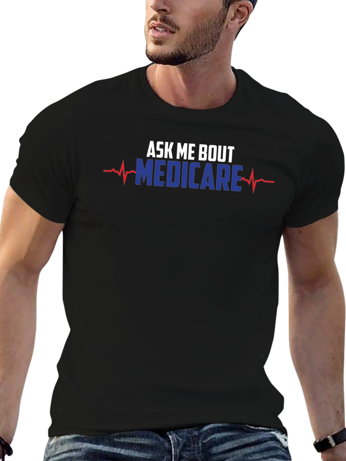 Ask Me About Medicare T-Shirt Funny Medical Health Tee