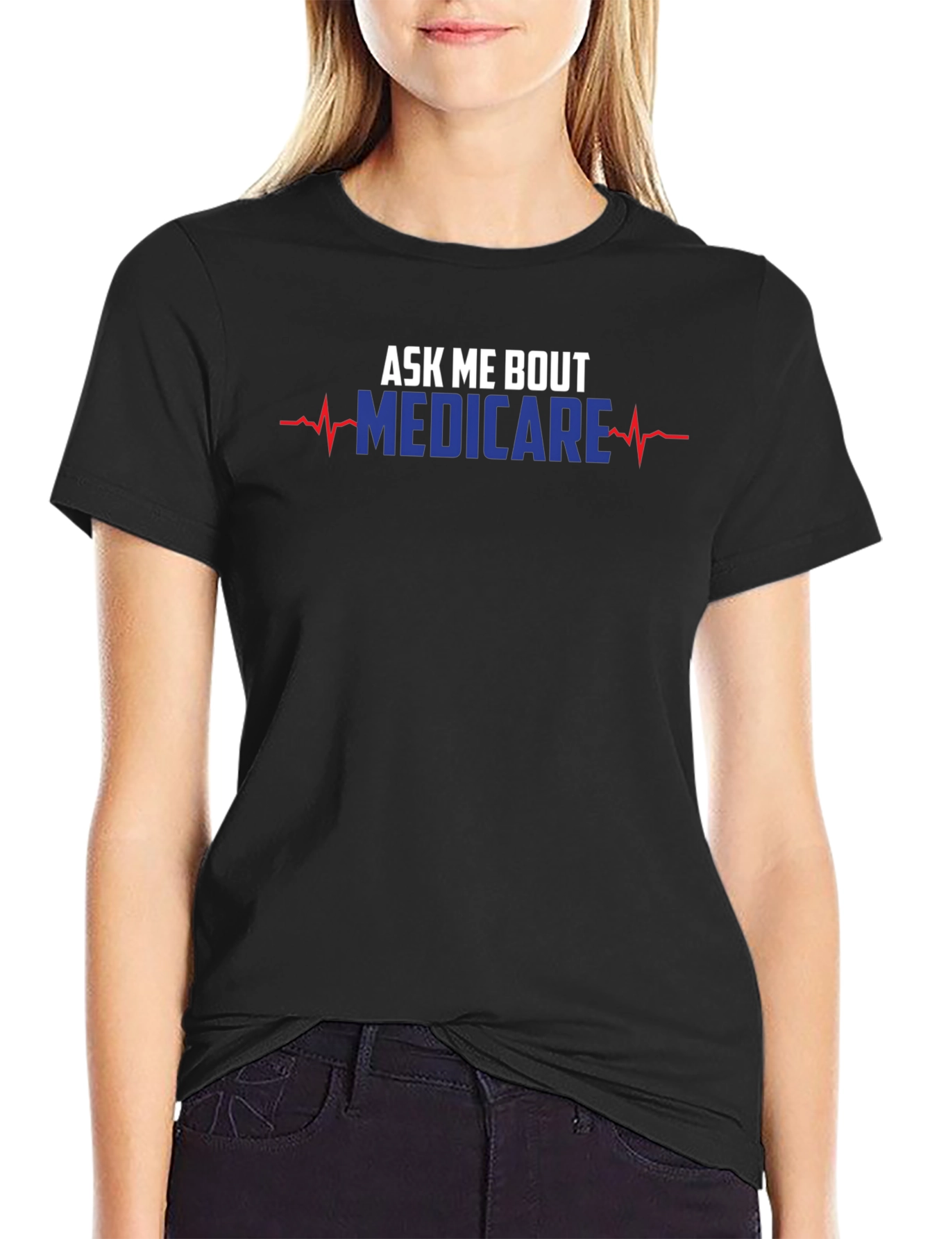Ask Me About Medicare T-Shirt Funny Medical Health Tee