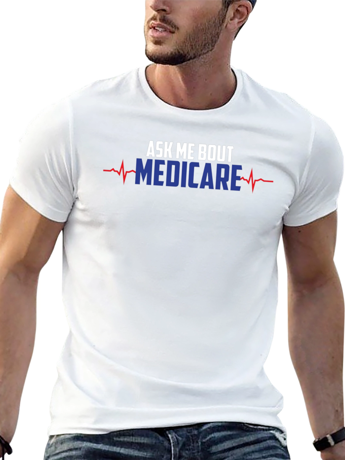Ask Me About Medicare T-Shirt Funny Medical Health Tee