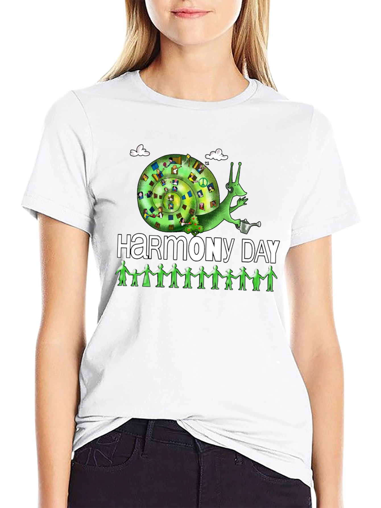 Harmony Day T-Shirt: Peace Love and Unity Design