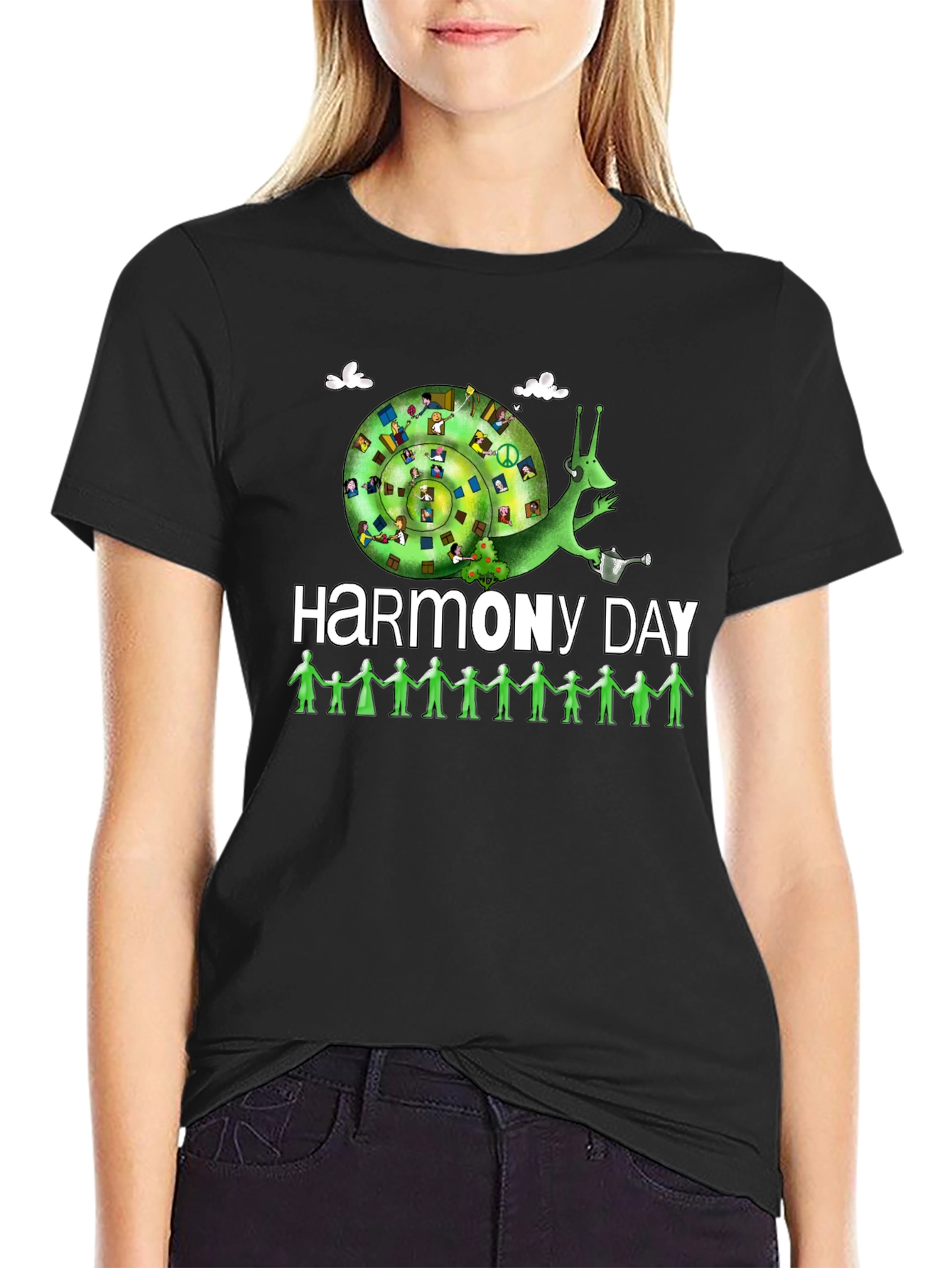 Harmony Day T-Shirt: Peace Love and Unity Design