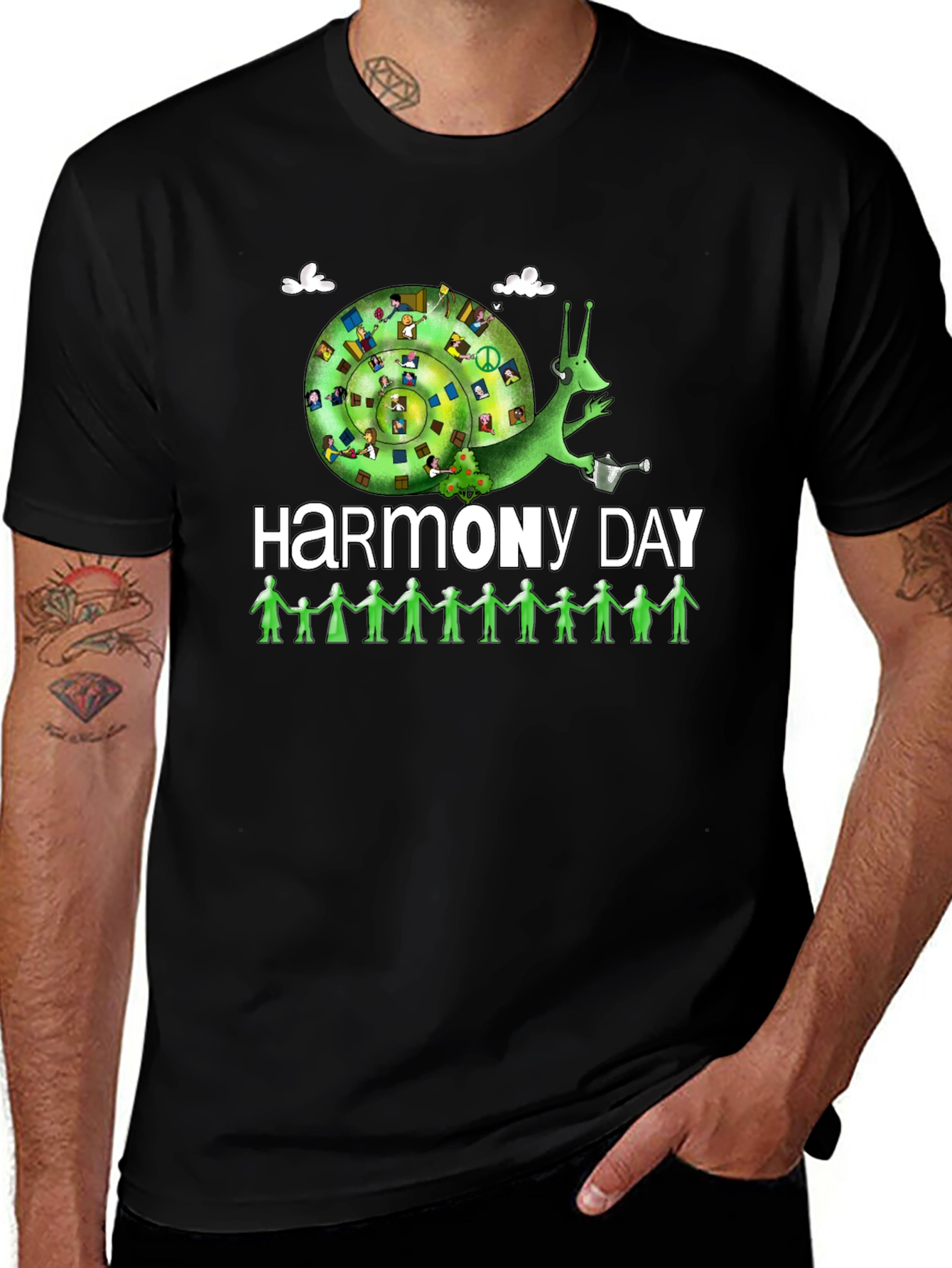 Harmony Day T-Shirt: Peace Love and Unity Design