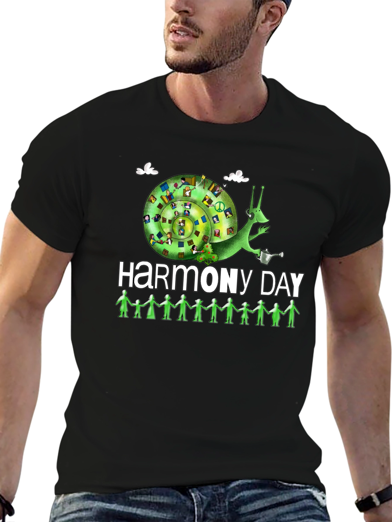 Harmony Day T-Shirt: Peace Love and Unity Design
