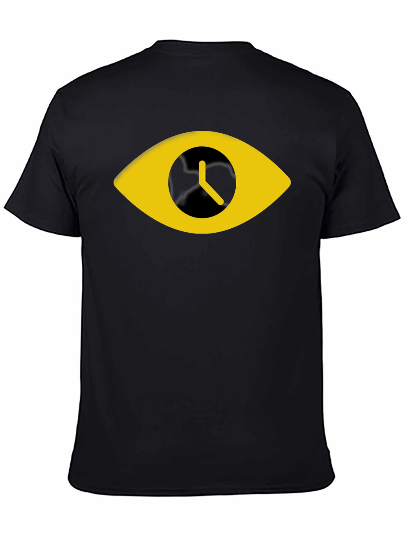 Eye Clock Graphic Black T-Shirt