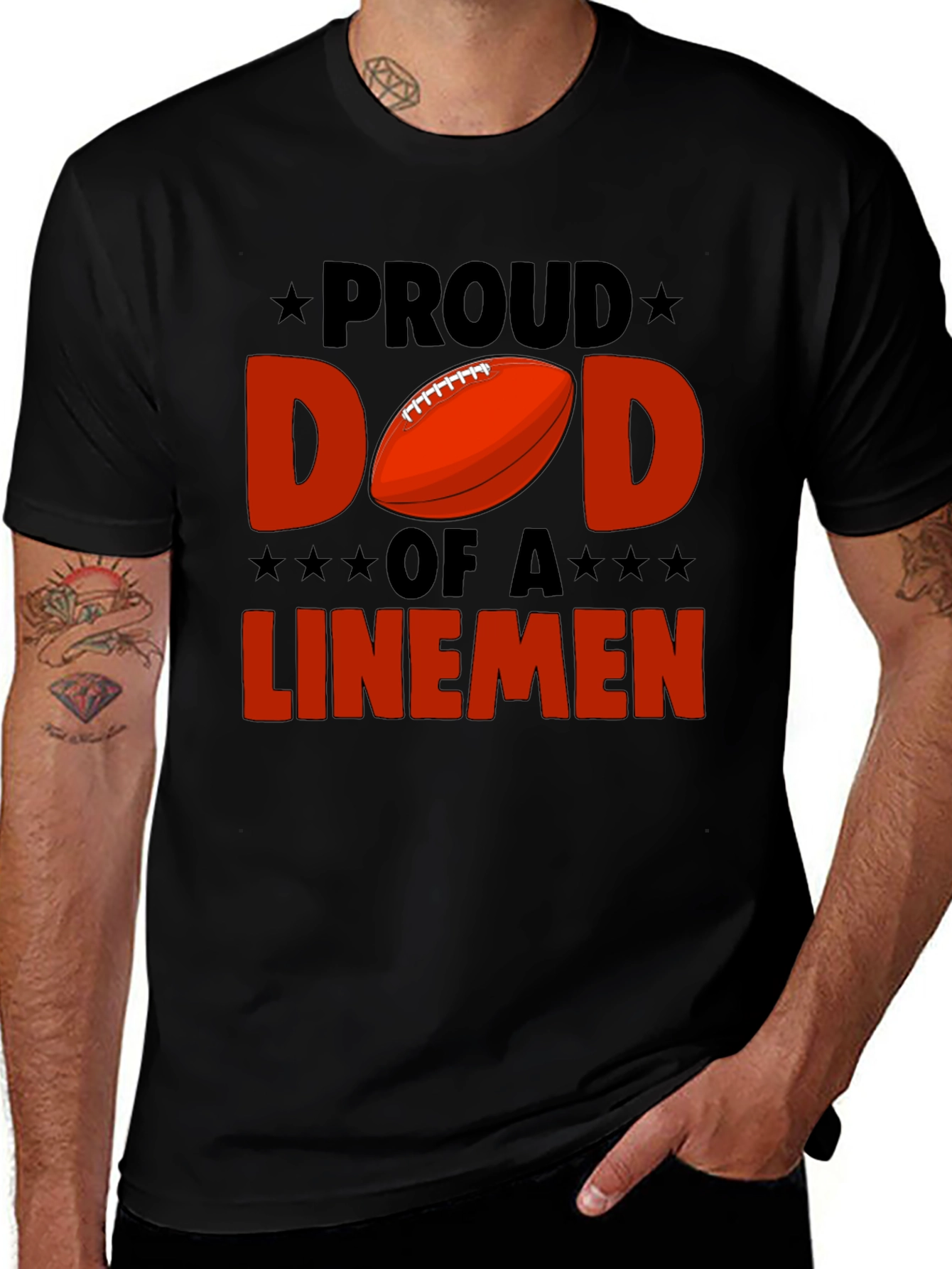 Proud Dad Linemen T-Shirt