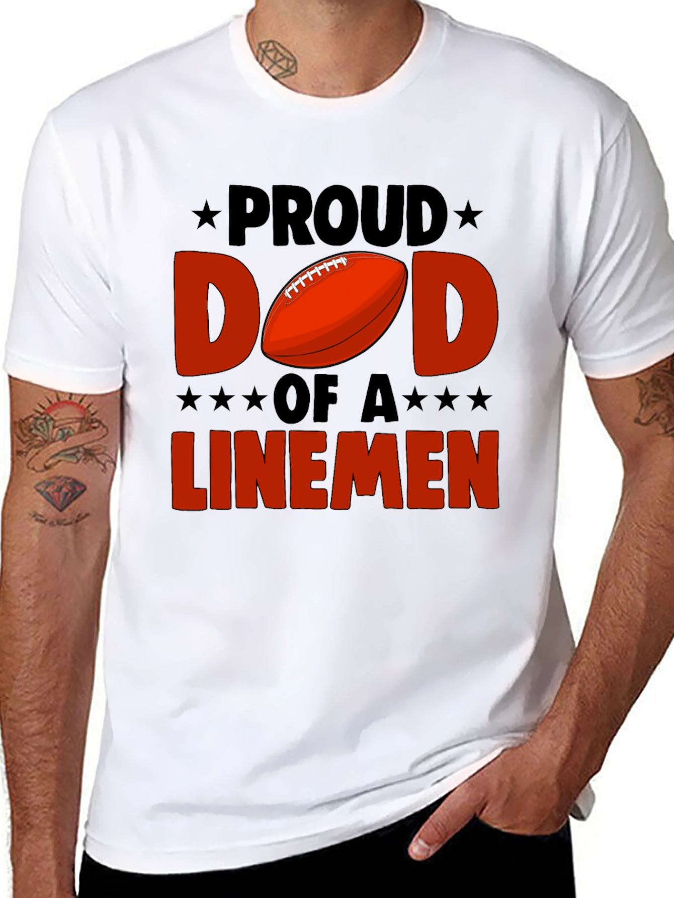 Proud Dad Linemen T-Shirt