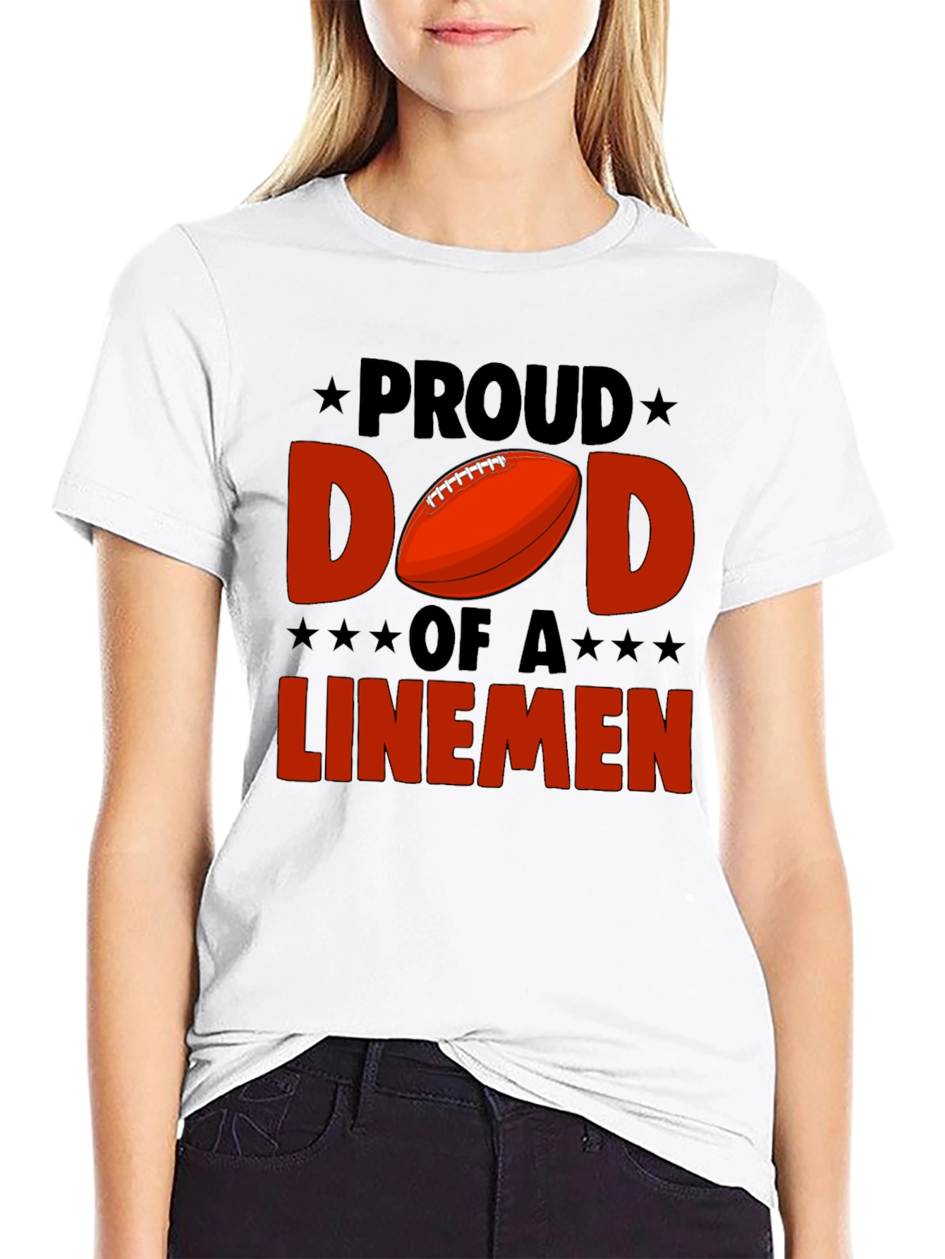 Proud Dad Linemen T-Shirt
