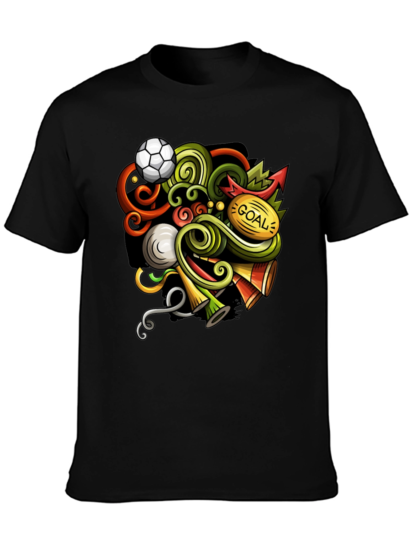 Soccer Doodle Graphic T-Shirt