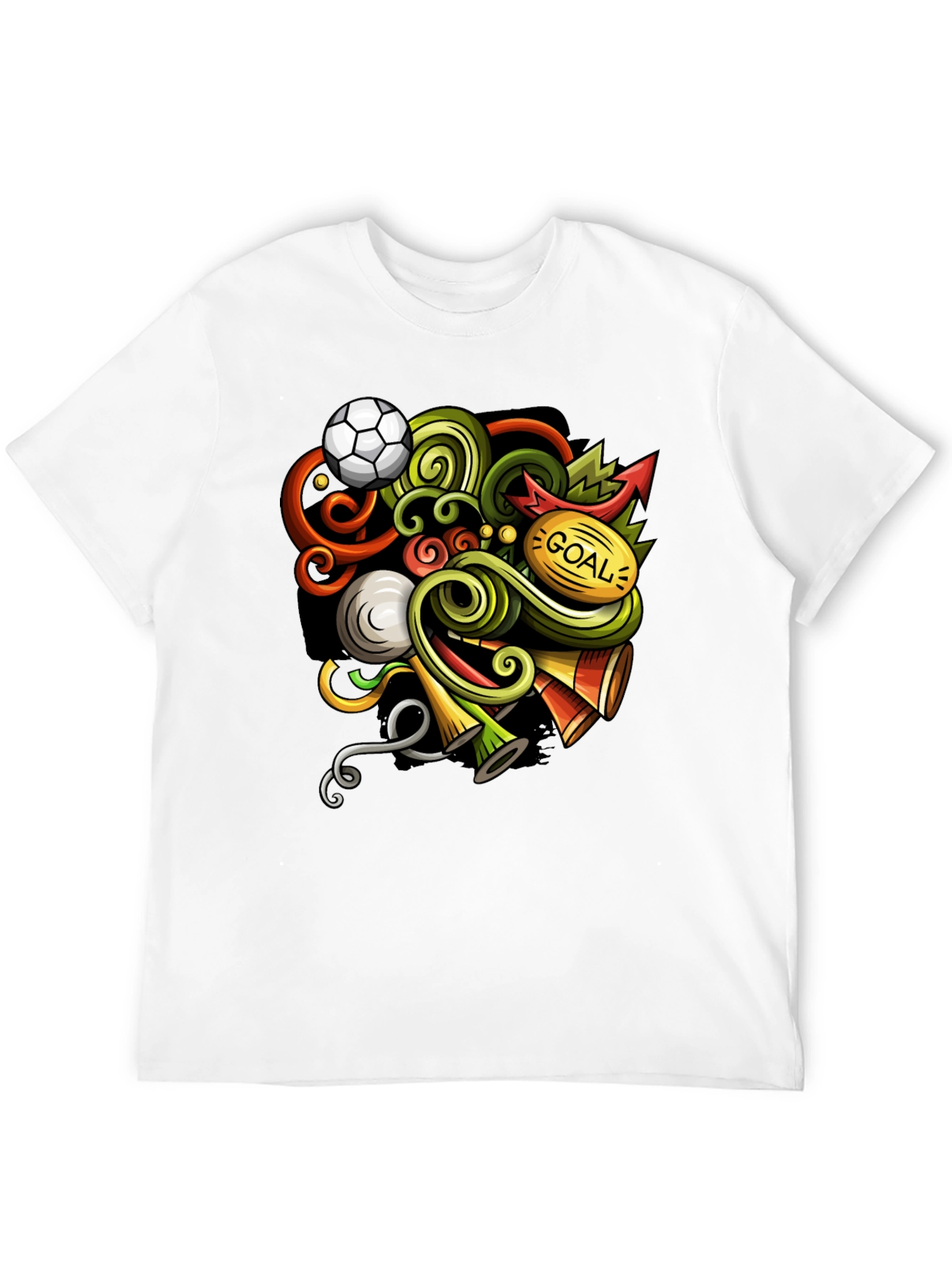 Soccer Doodle Graphic T-Shirt