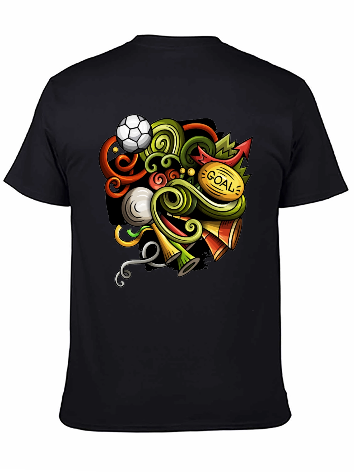 Soccer Doodle Graphic T-Shirt