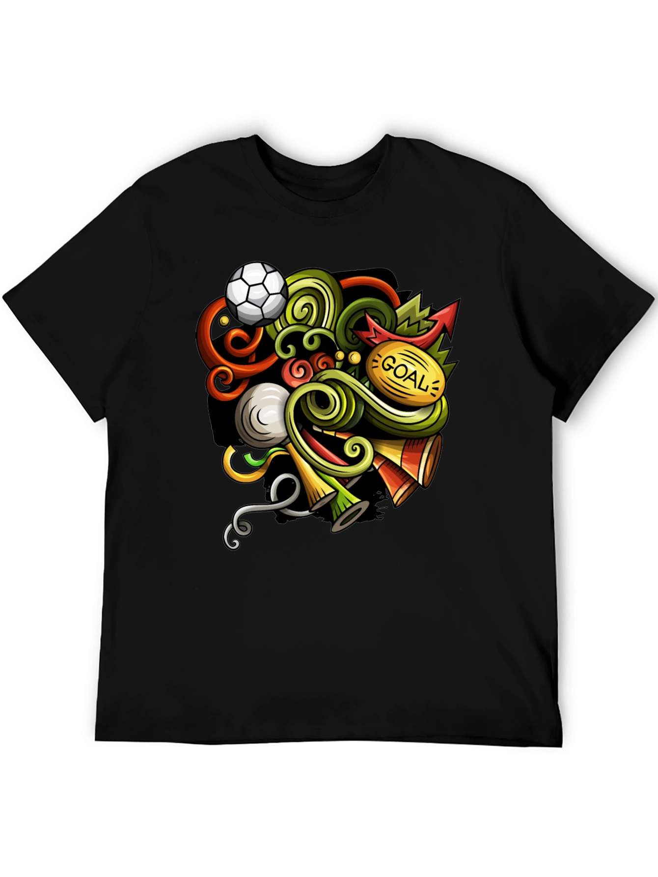 Soccer Doodle Graphic T-Shirt