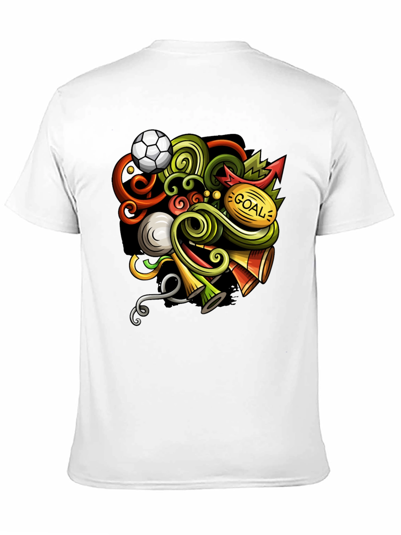 Soccer Doodle Graphic T-Shirt