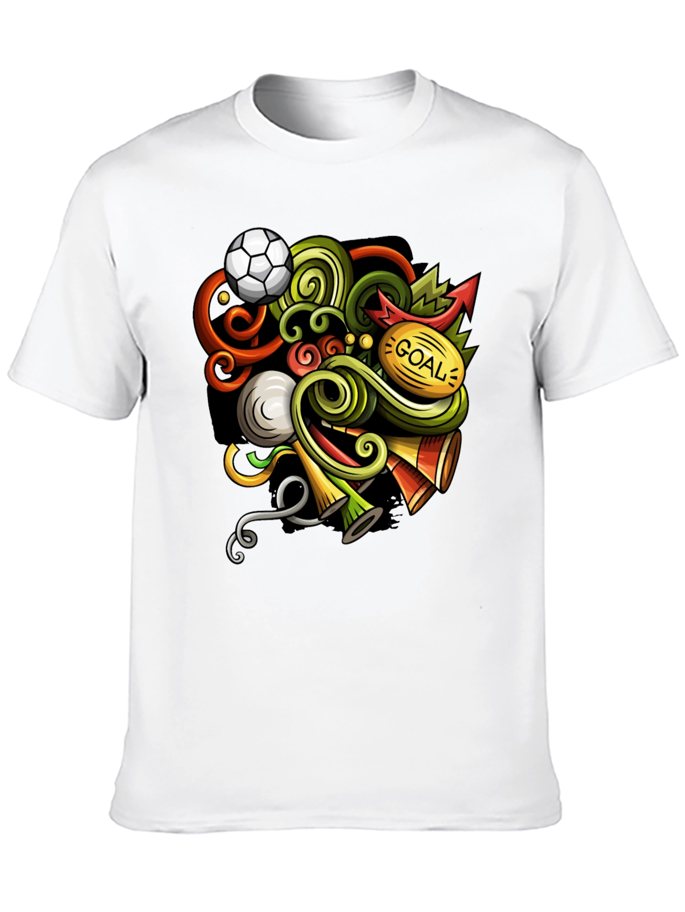 Soccer Doodle Graphic T-Shirt