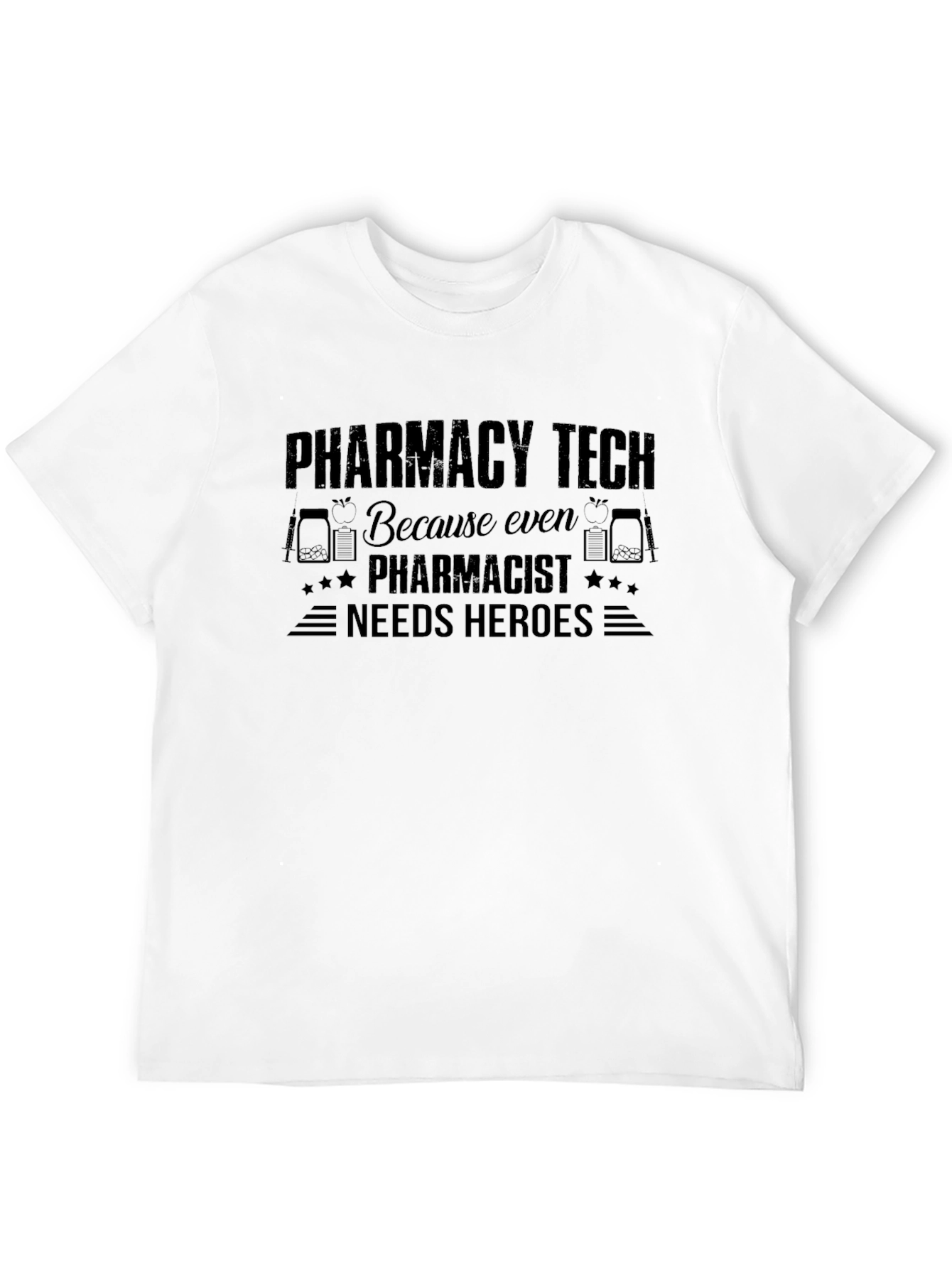Pharmacy Tech Hero T-Shirt - Black
