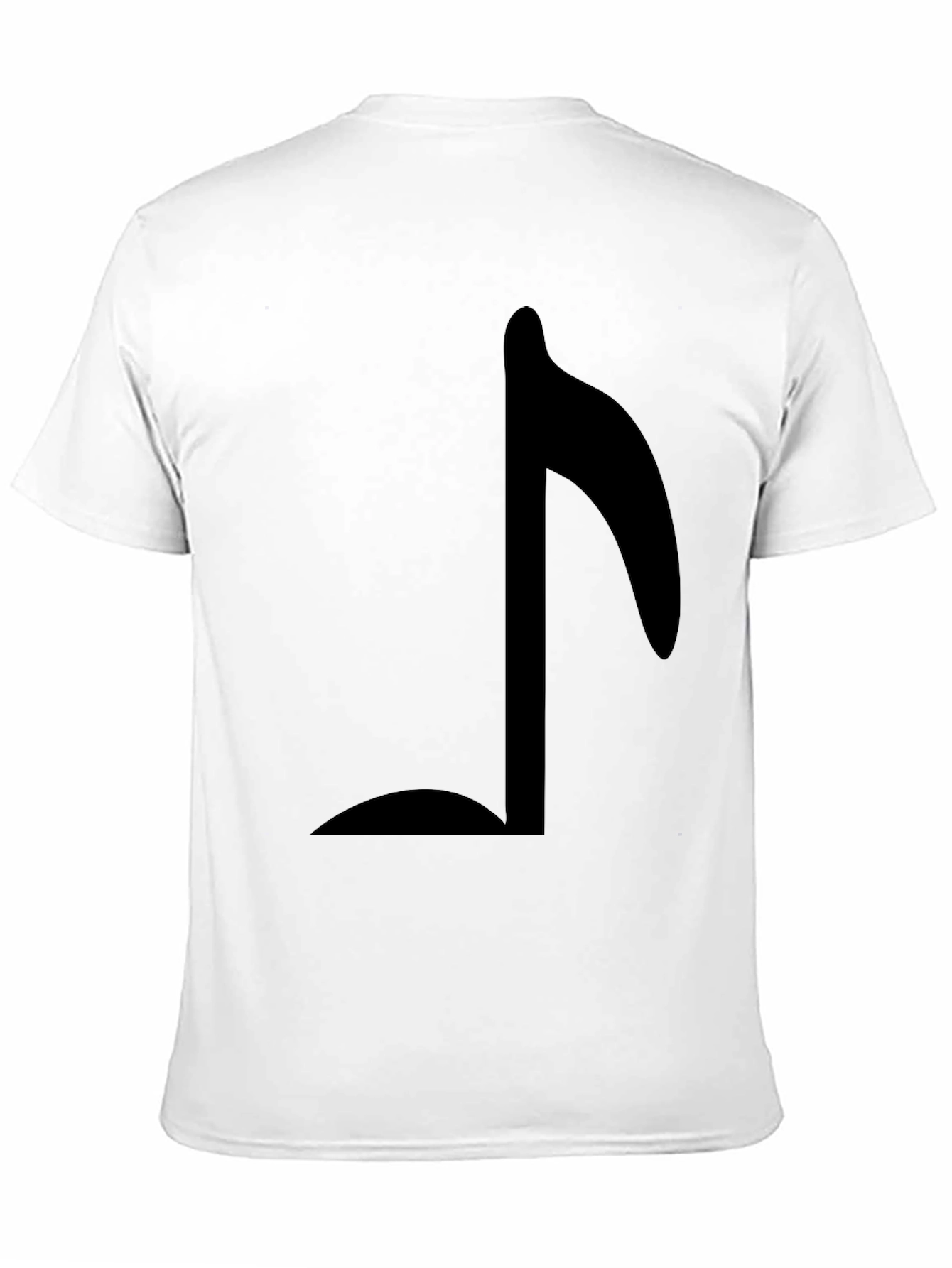 Musical Note Graphic T-Shirt - Black