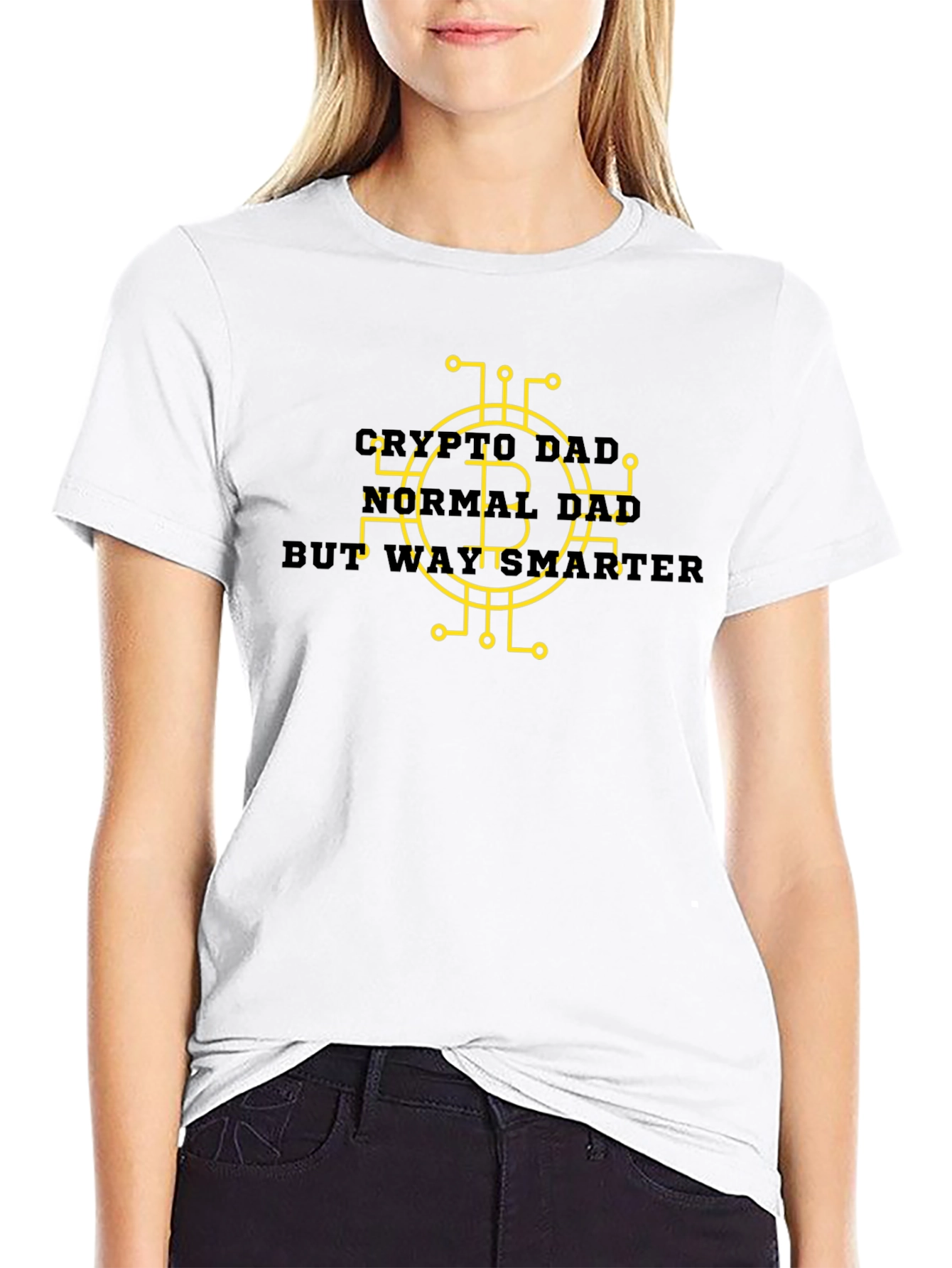 Crypto Dad Smarter Black Tee