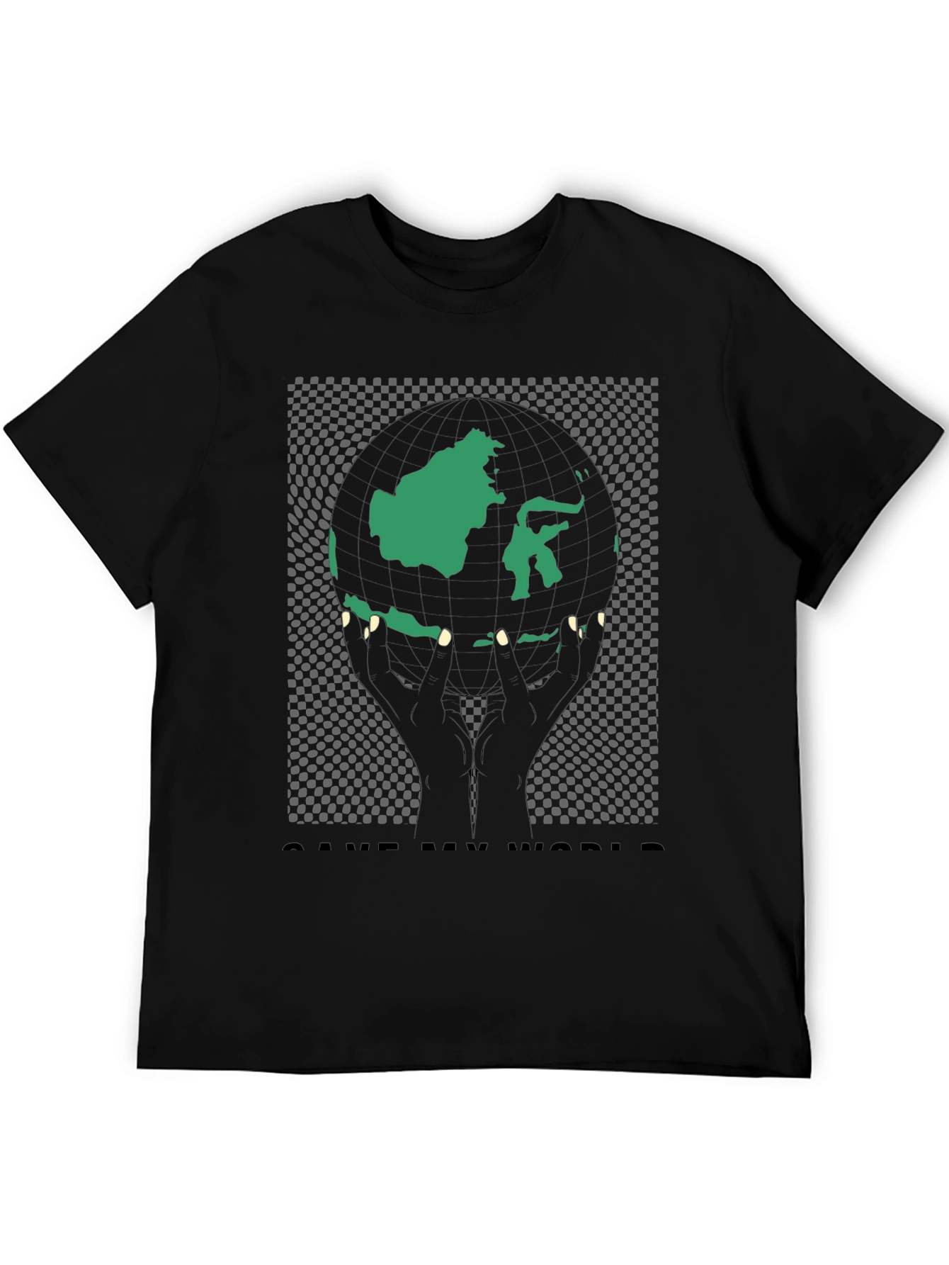 Save My World Graphic Tee - Black