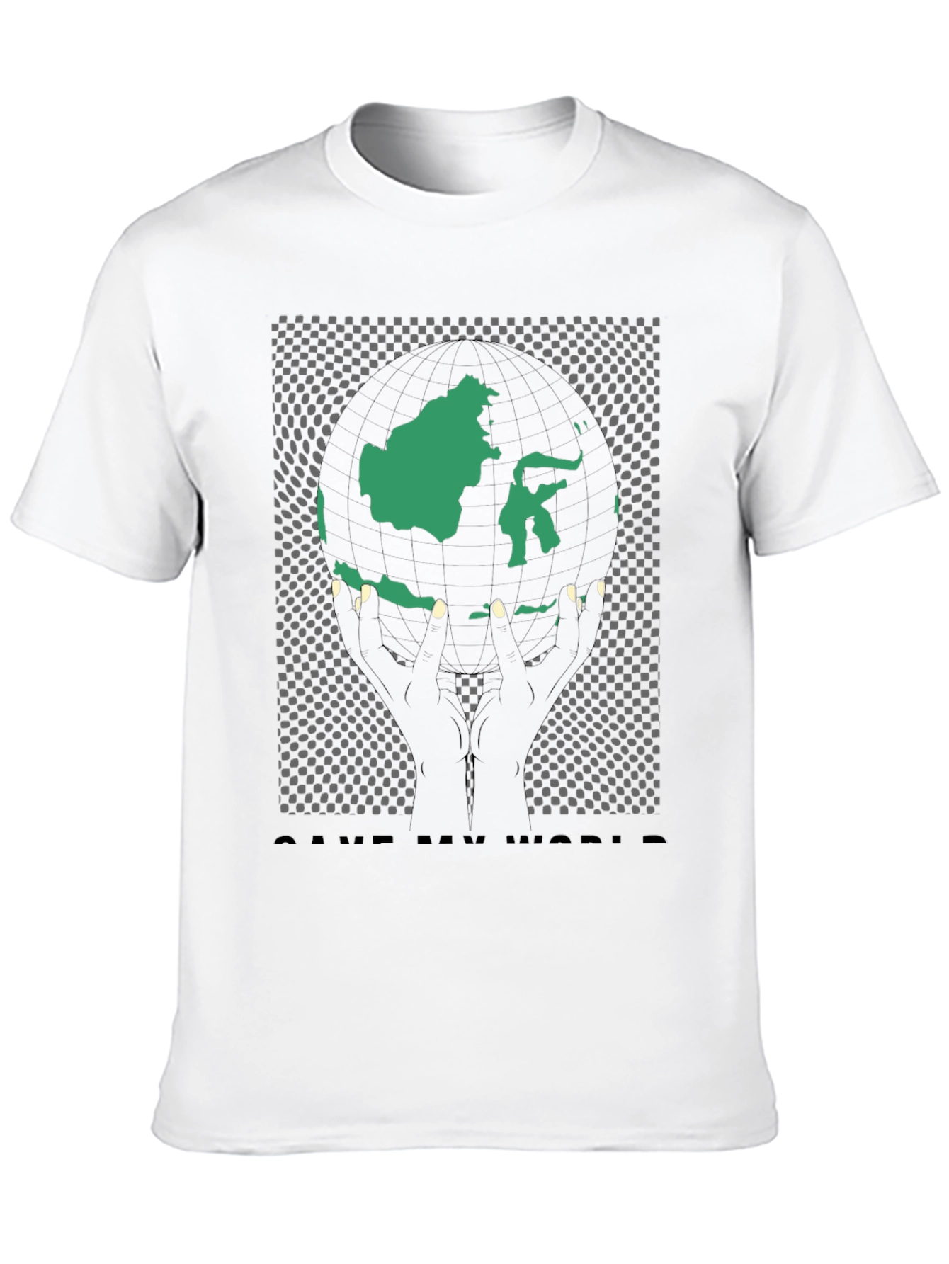 Save My World Graphic Tee - Black