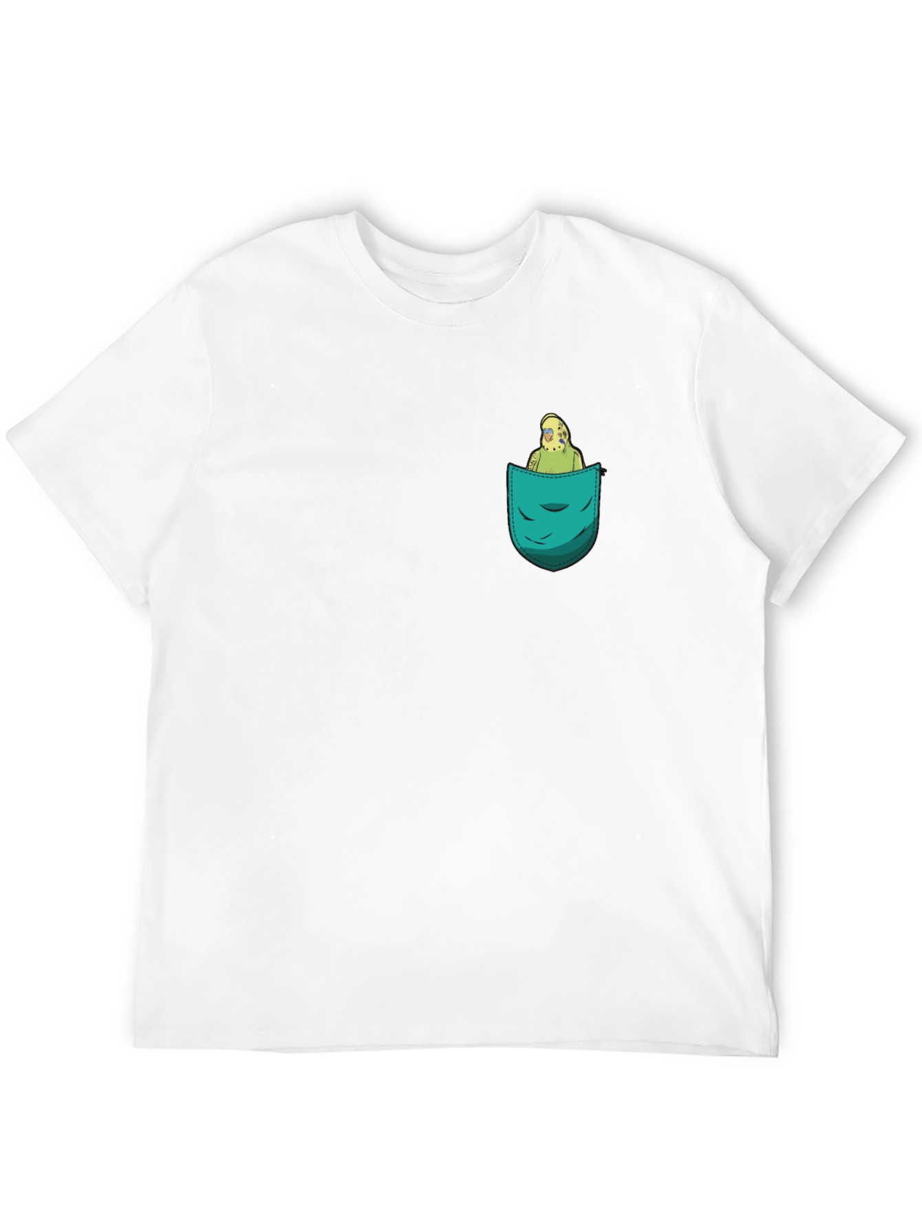 Pocket Parrot Graphic Tee - Quirky Comfort