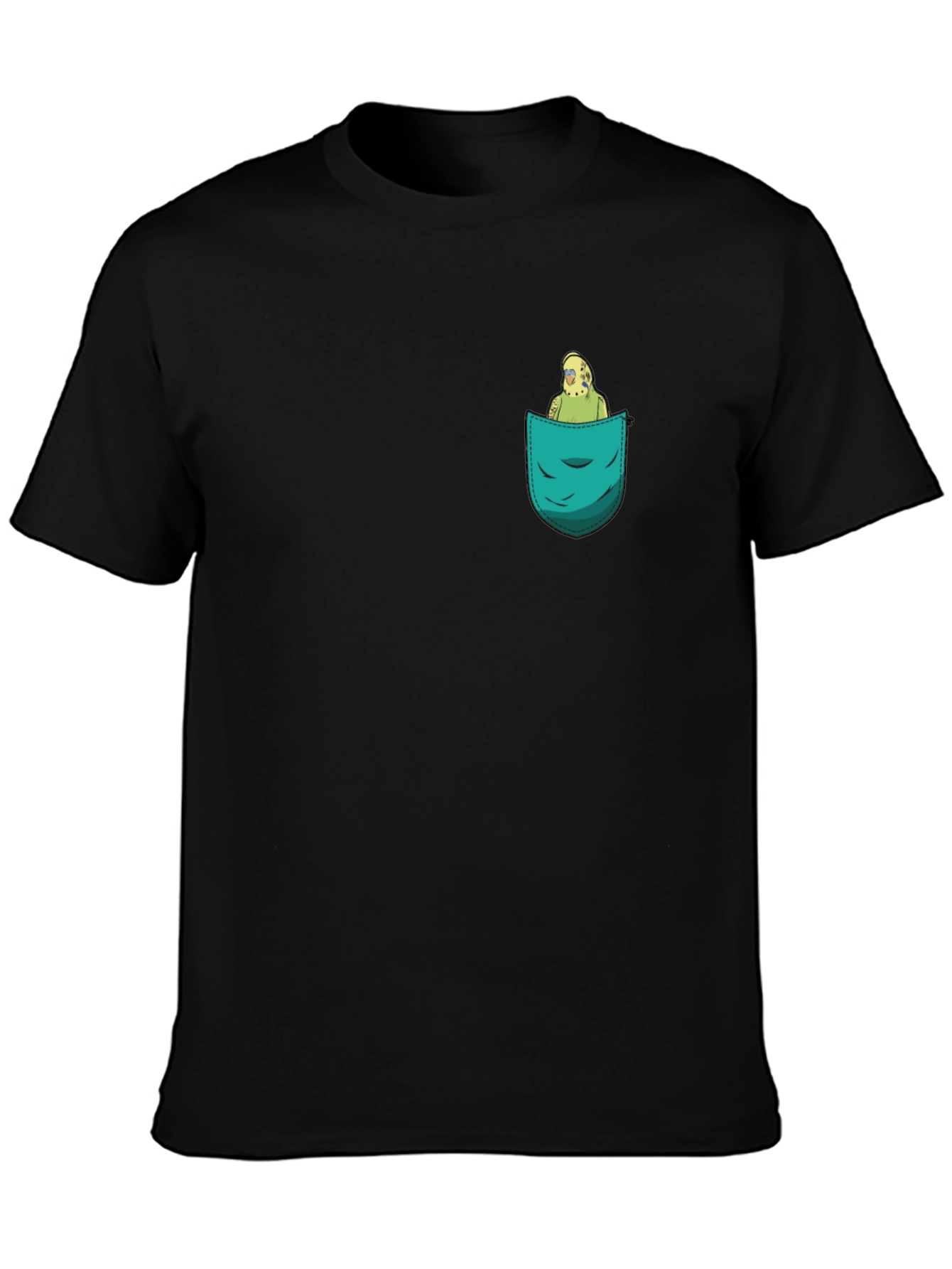 Pocket Parrot Graphic Tee - Quirky Comfort