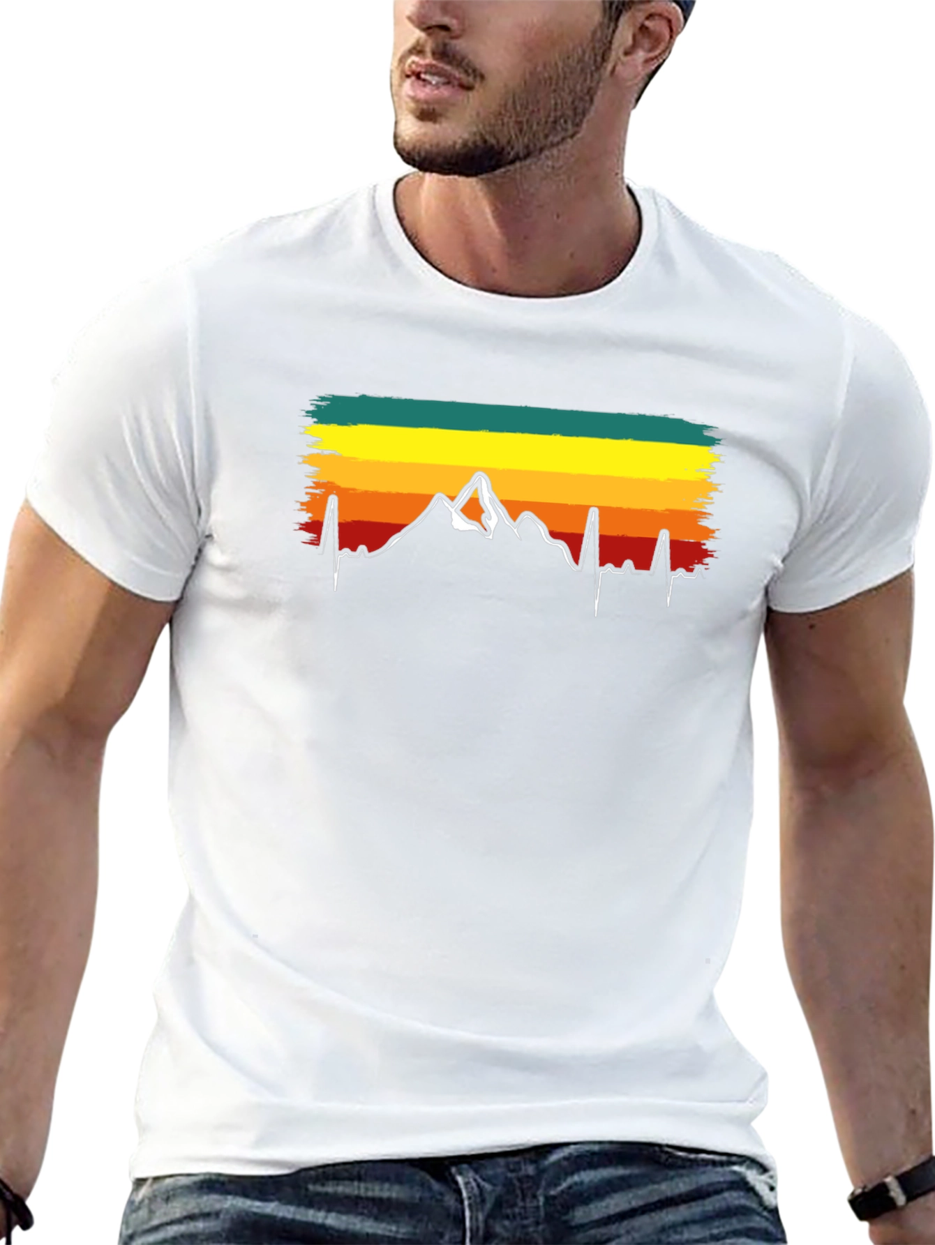 Mountain Heartbeat T-Shirt - Nature Lover Tee