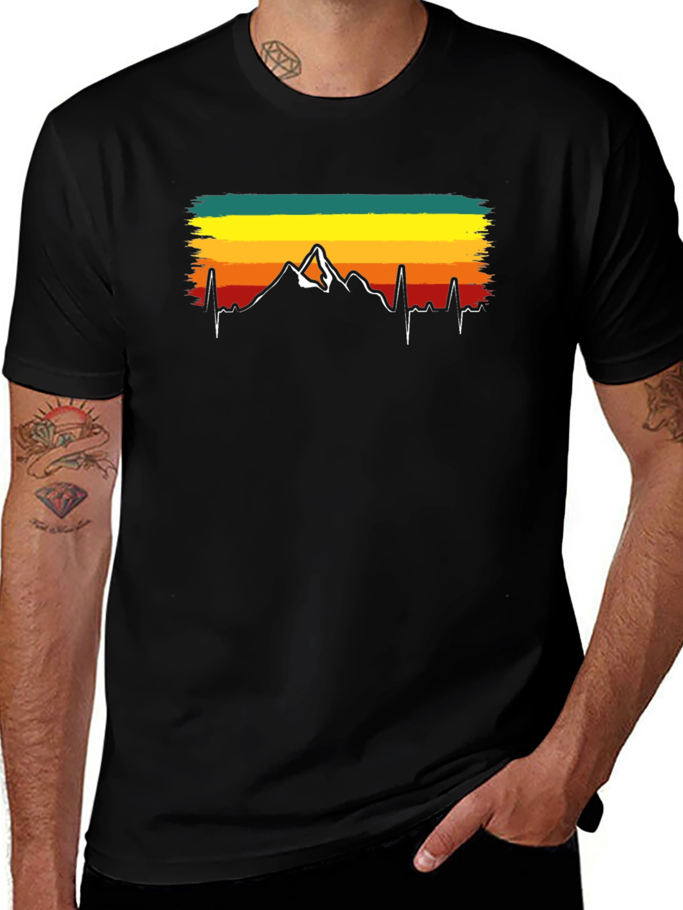 Mountain Heartbeat T-Shirt - Nature Lover Tee