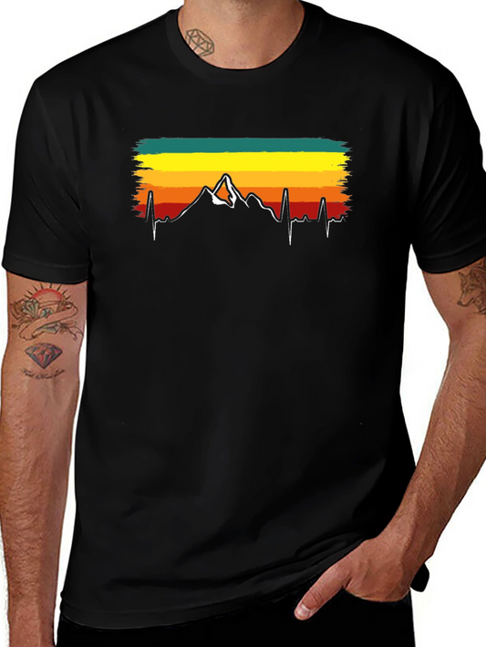 Mountain Heartbeat T-Shirt - Nature Lover Tee