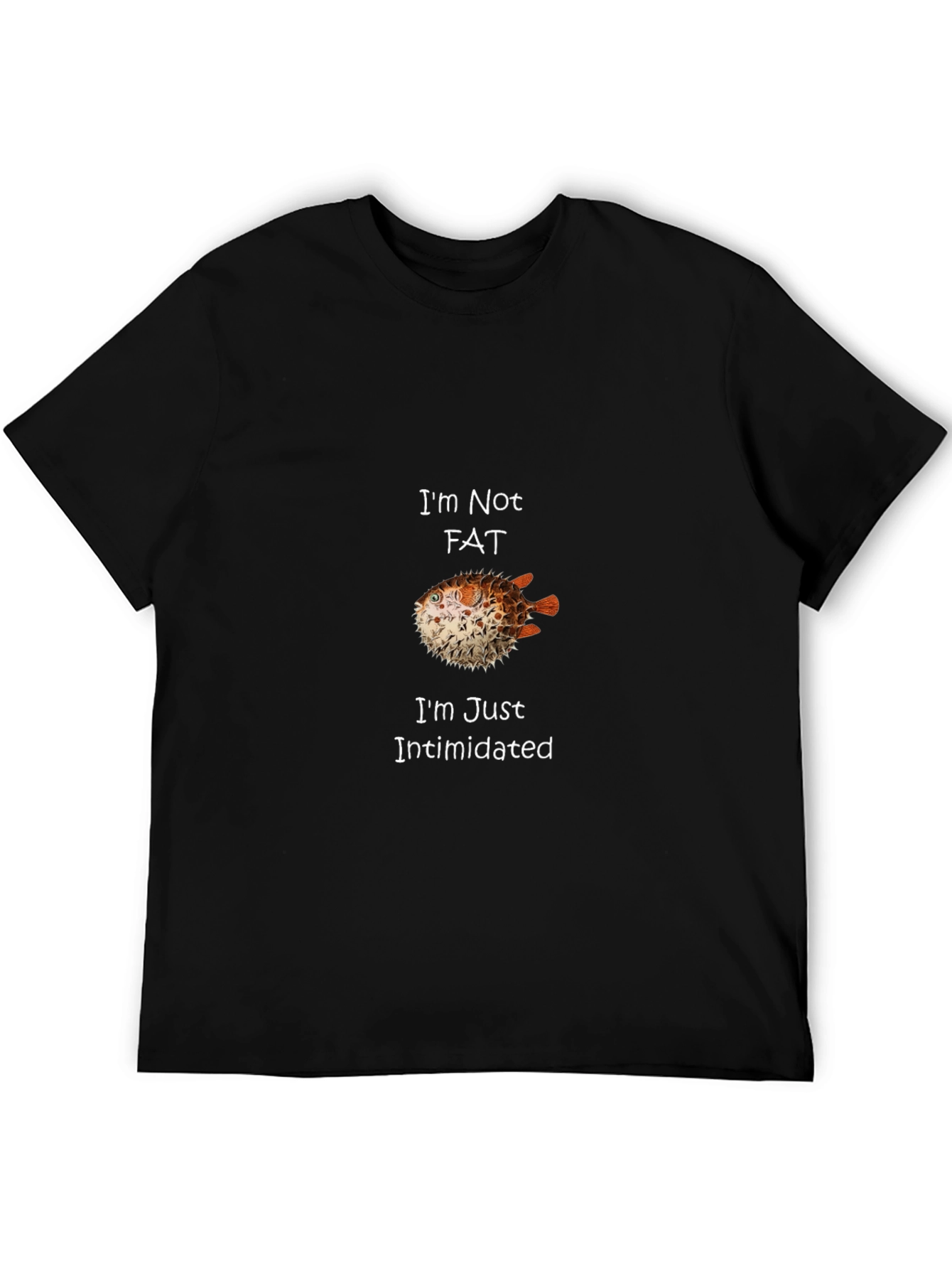 Im Not Fat Im Just Intimidated Pufferfish Graphic Tee