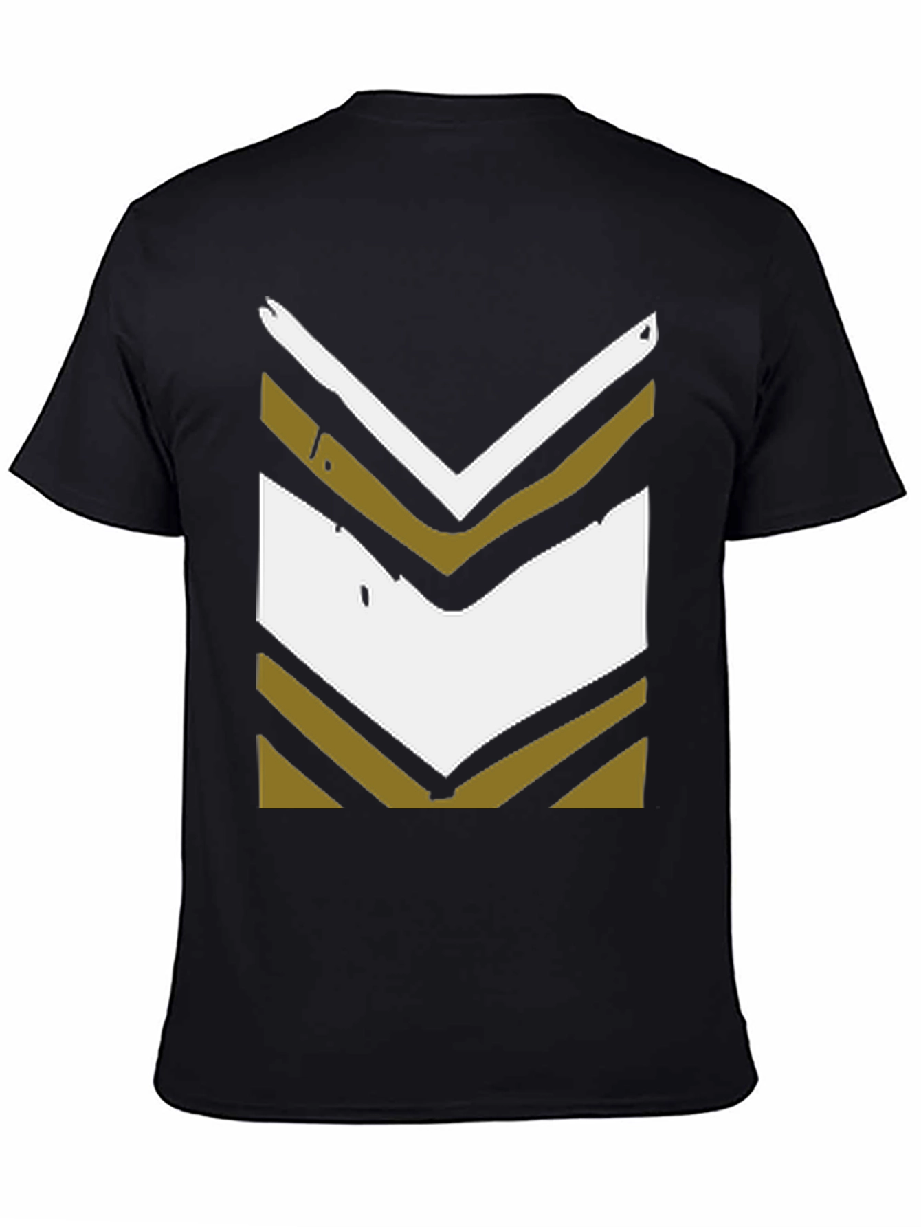 Retro Chevron Graphic Tee - Black