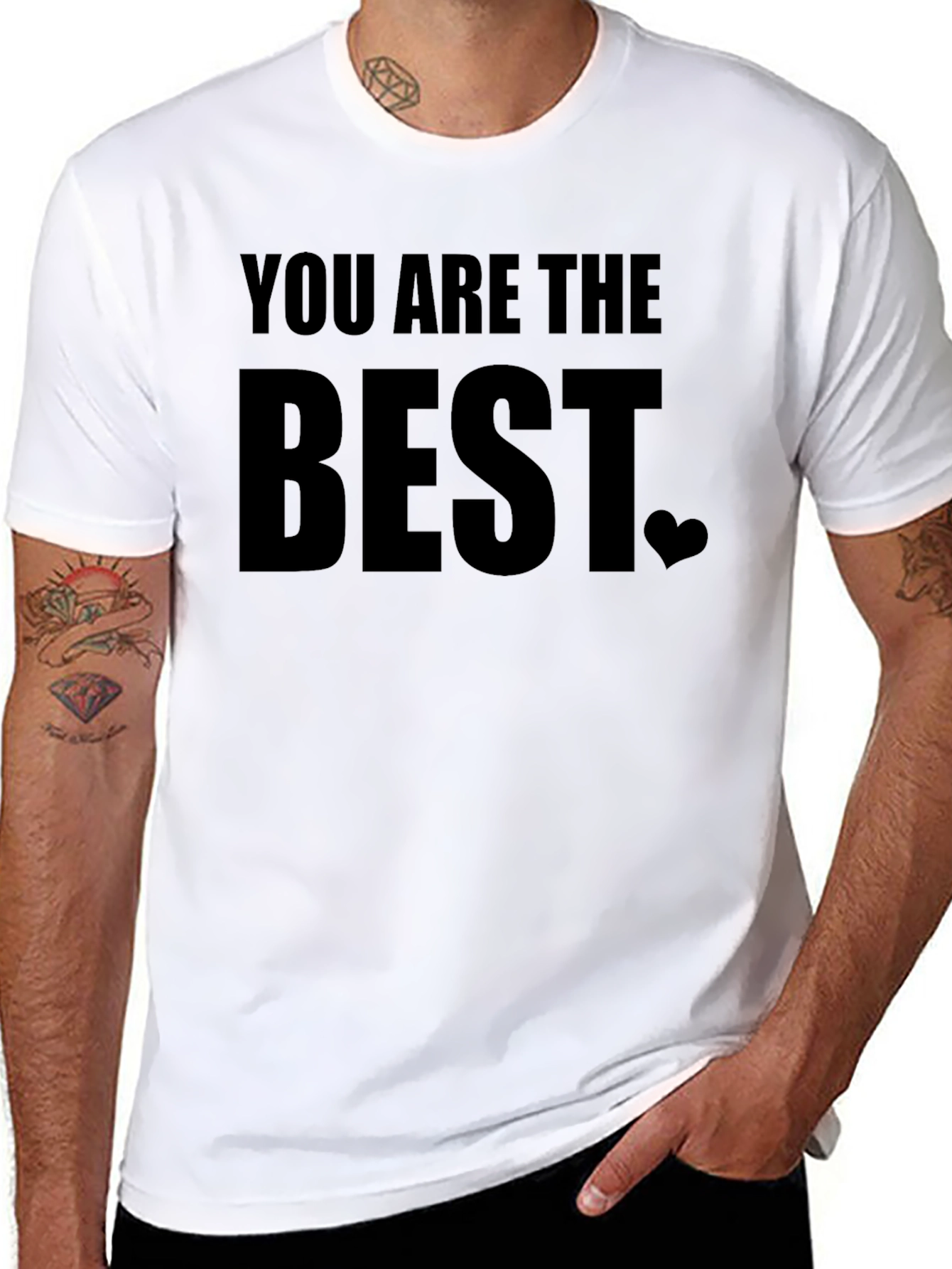 You Are The Best Heart Graphic T-Shirt