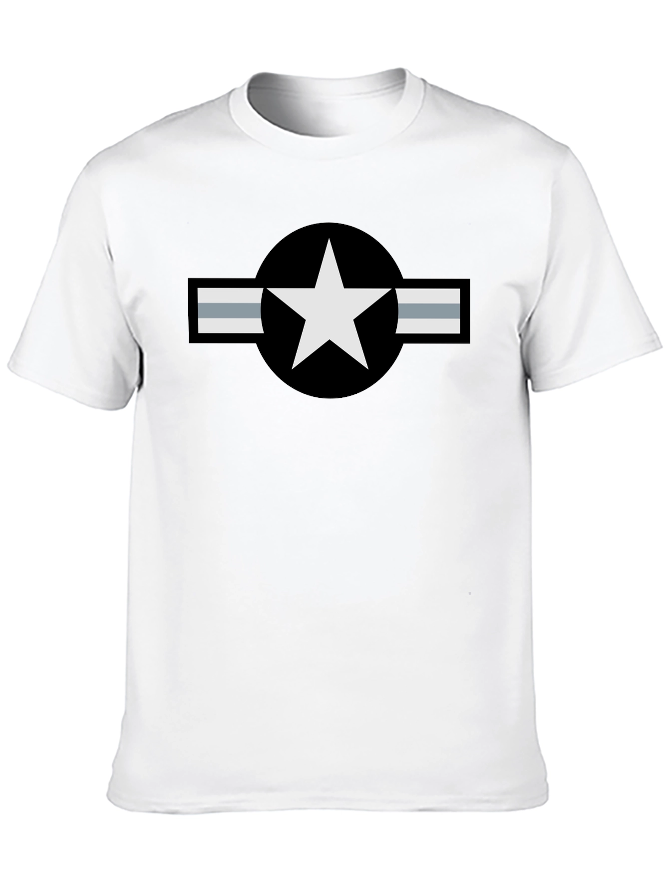 Military Star Logo Black T-Shirt