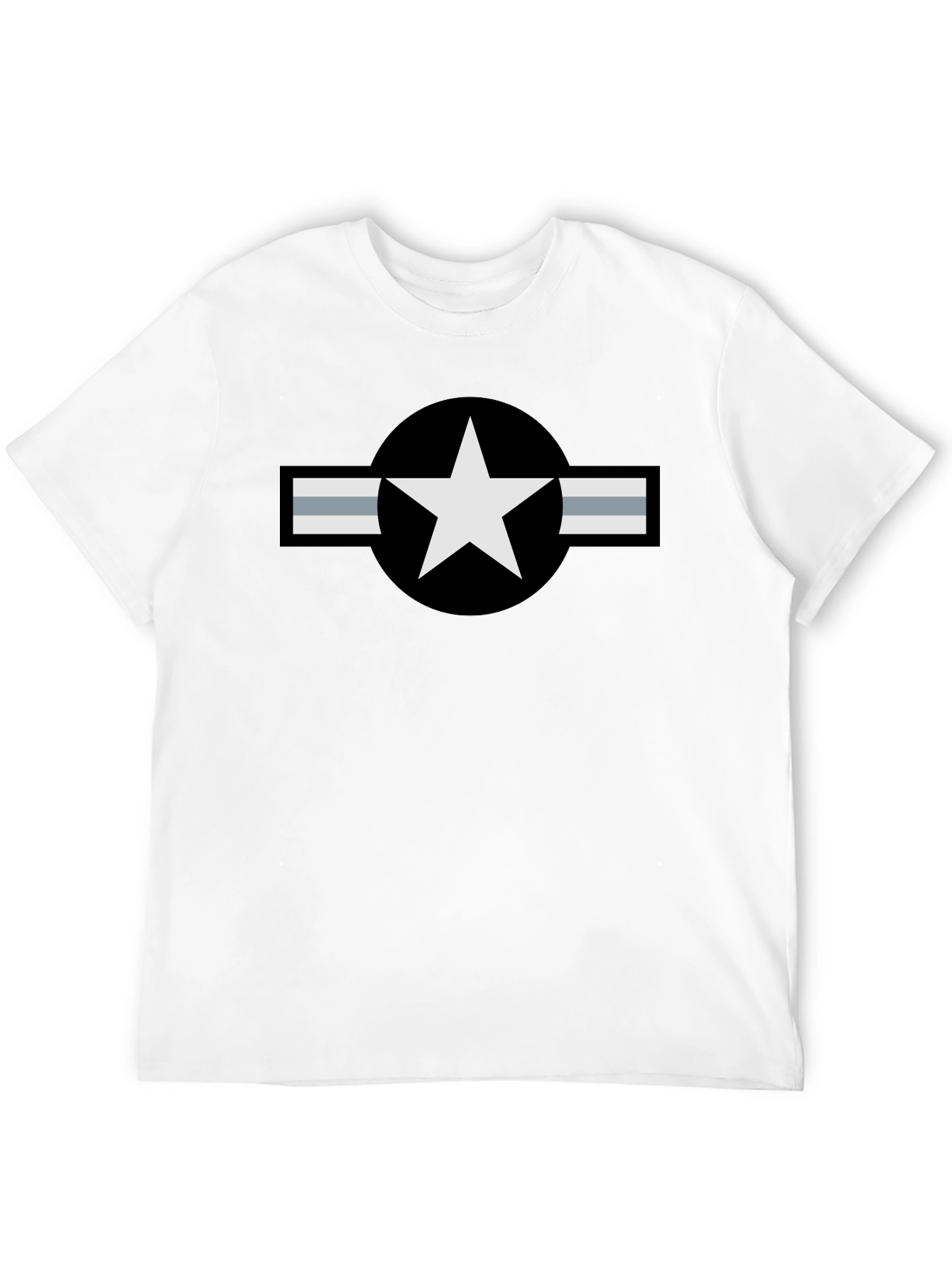 Military Star Logo Black T-Shirt