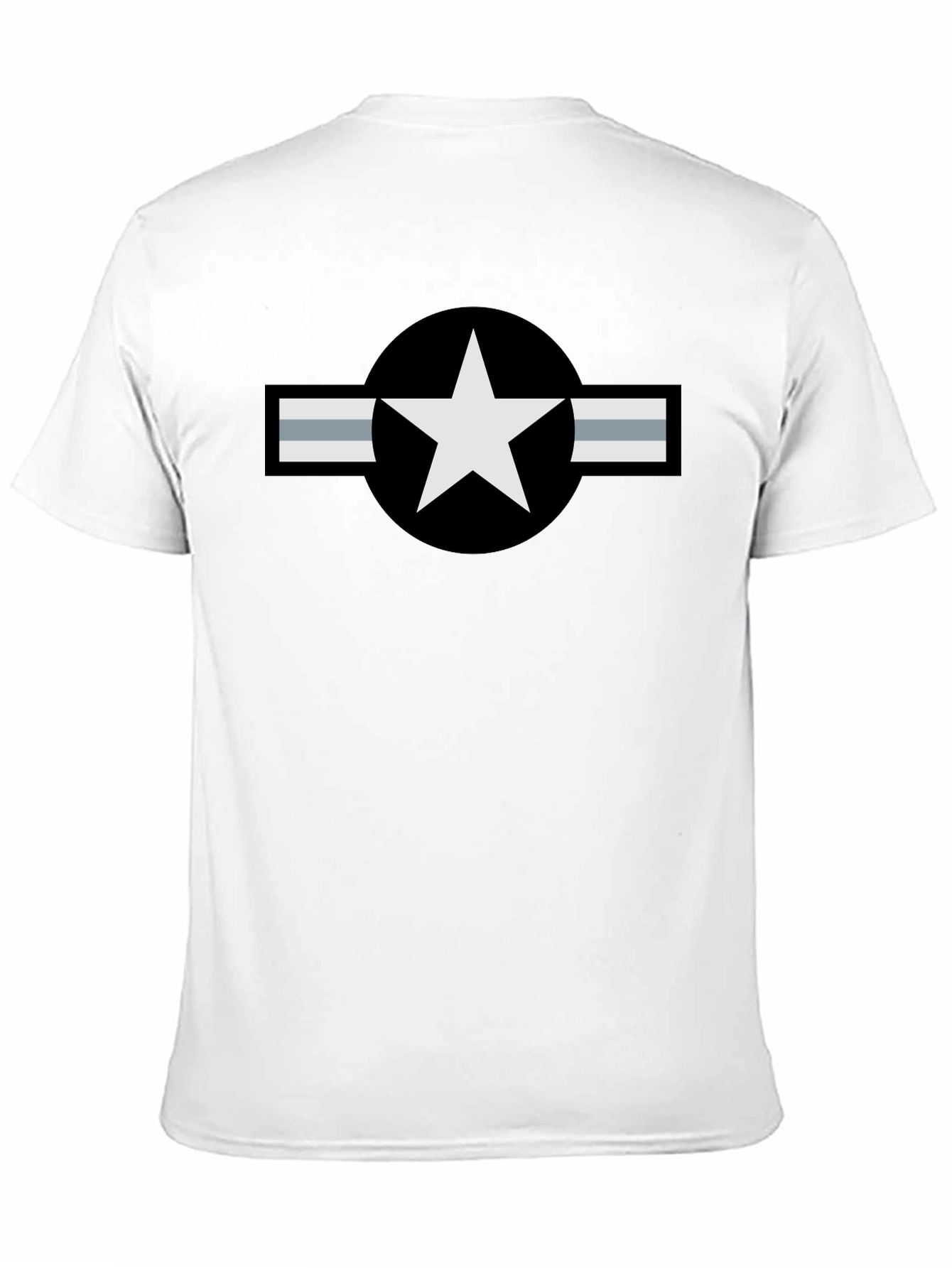 Military Star Logo Black T-Shirt