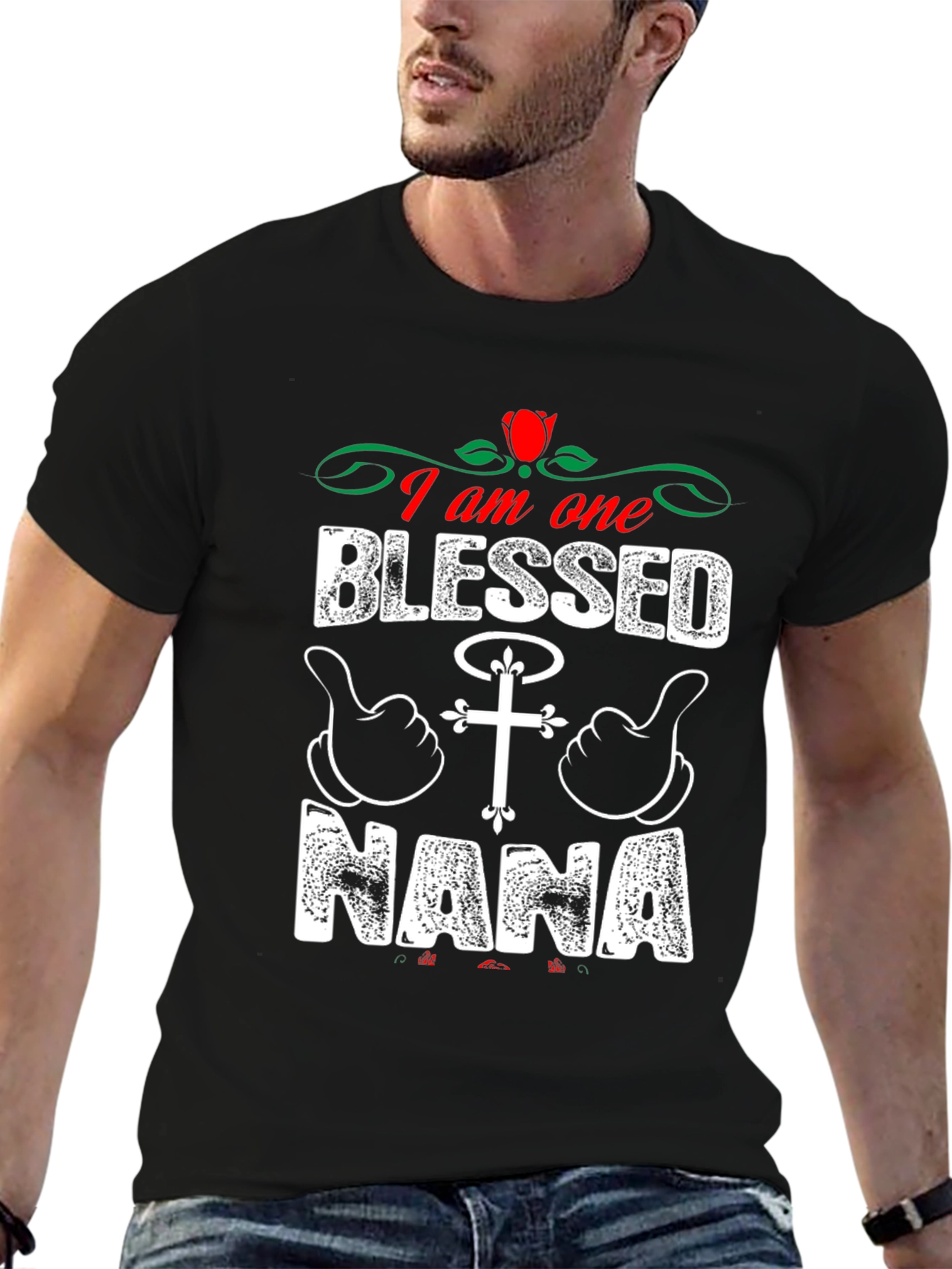 Blessed Nana T-Shirt - Christian Grandparent Apparel