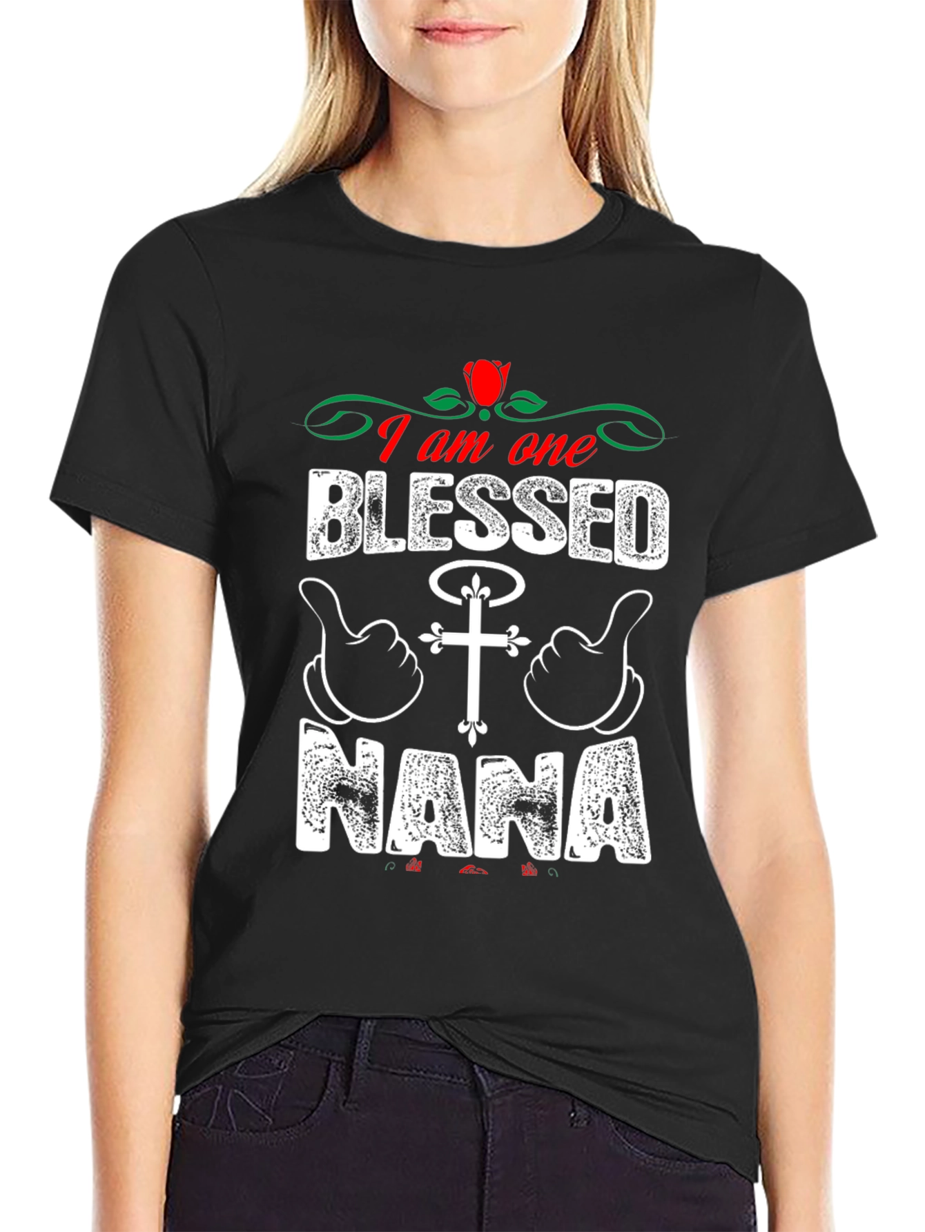 Blessed Nana T-Shirt - Christian Grandparent Apparel
