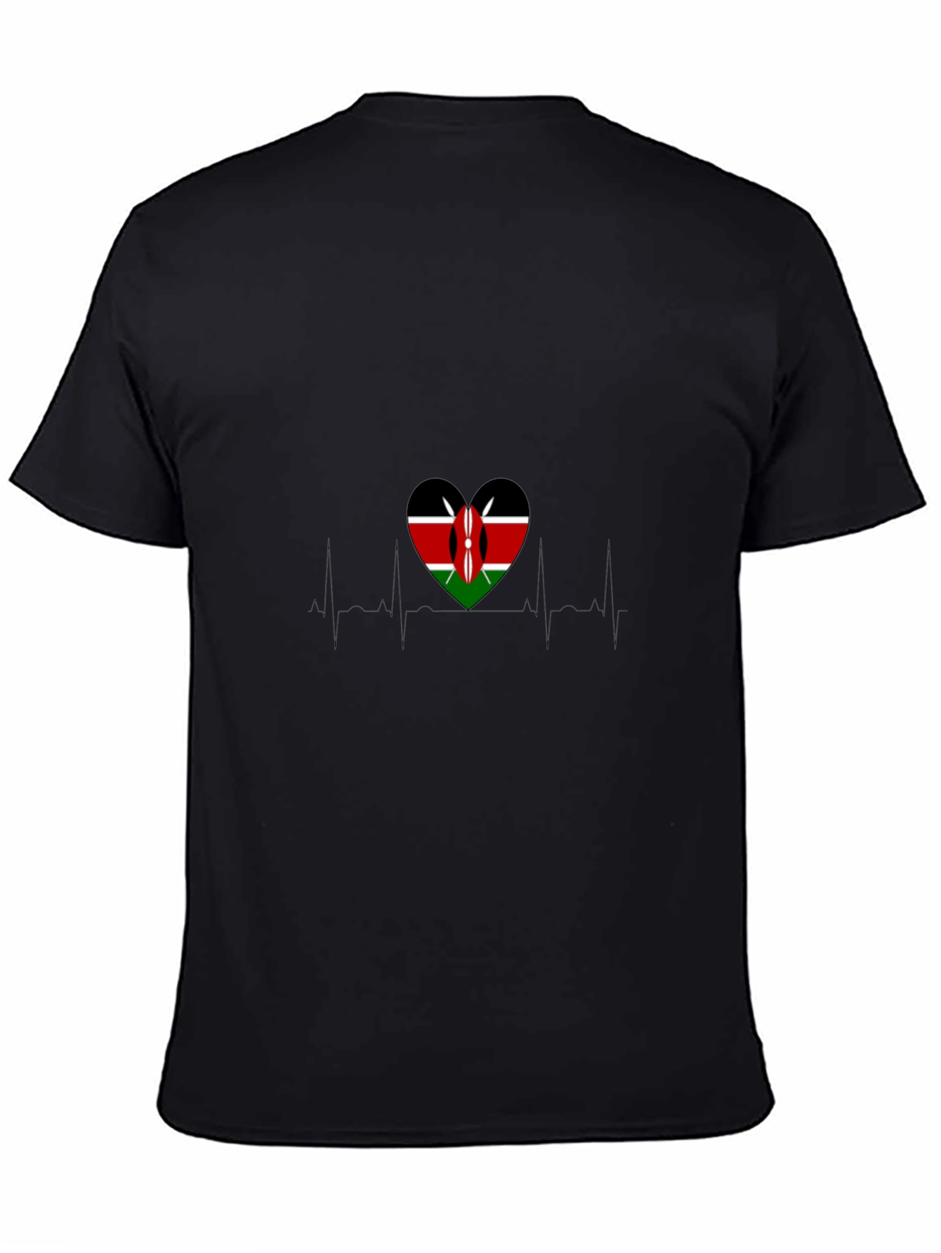 Kenyan Flag Heartbeat T-Shirt