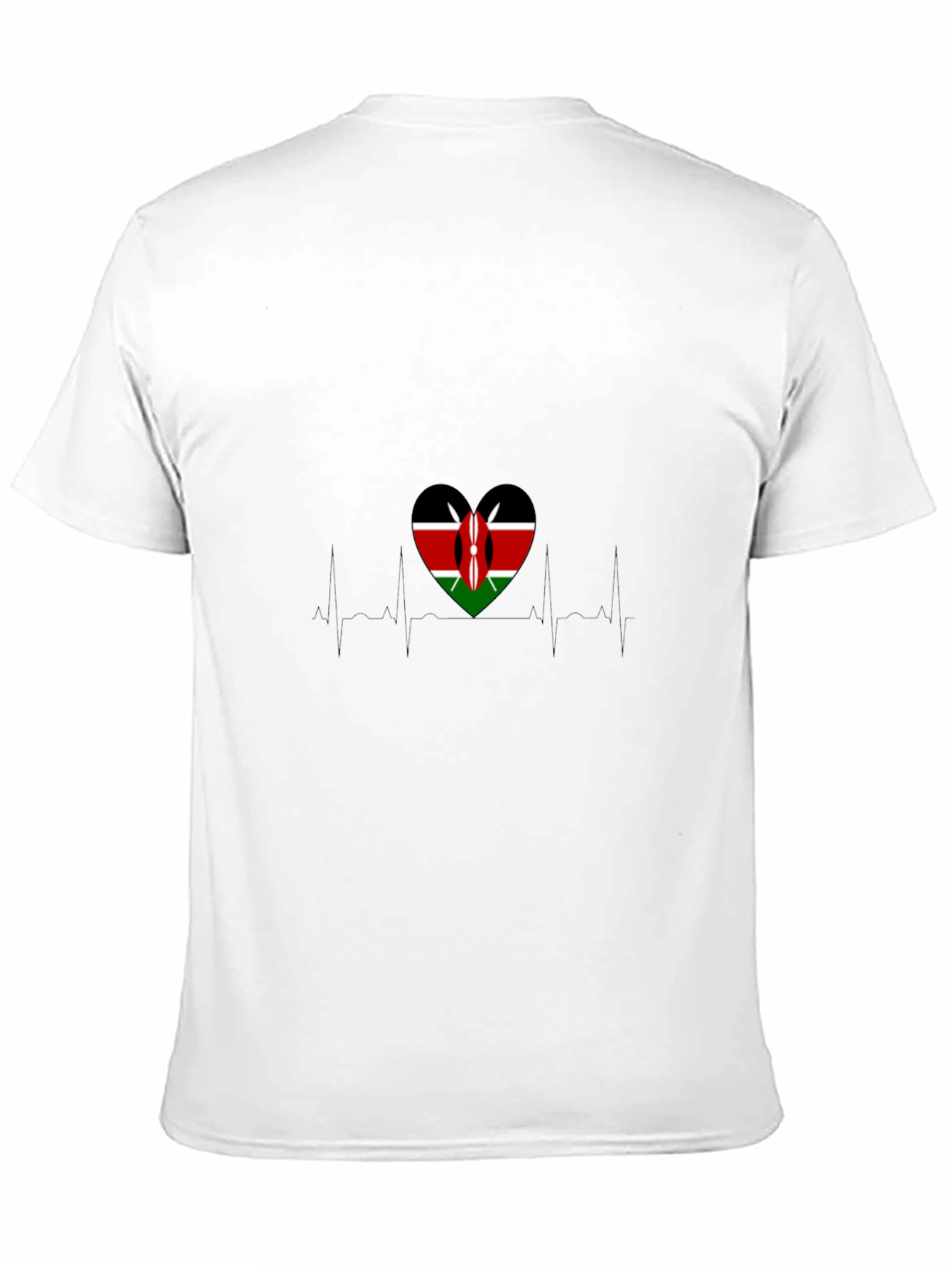 Kenyan Flag Heartbeat T-Shirt