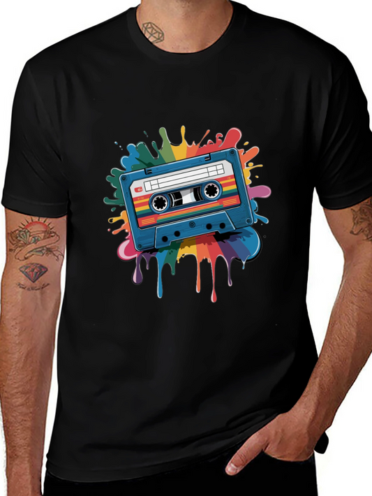 Retro Cassette Tape T-Shirt - Music Lover Tee