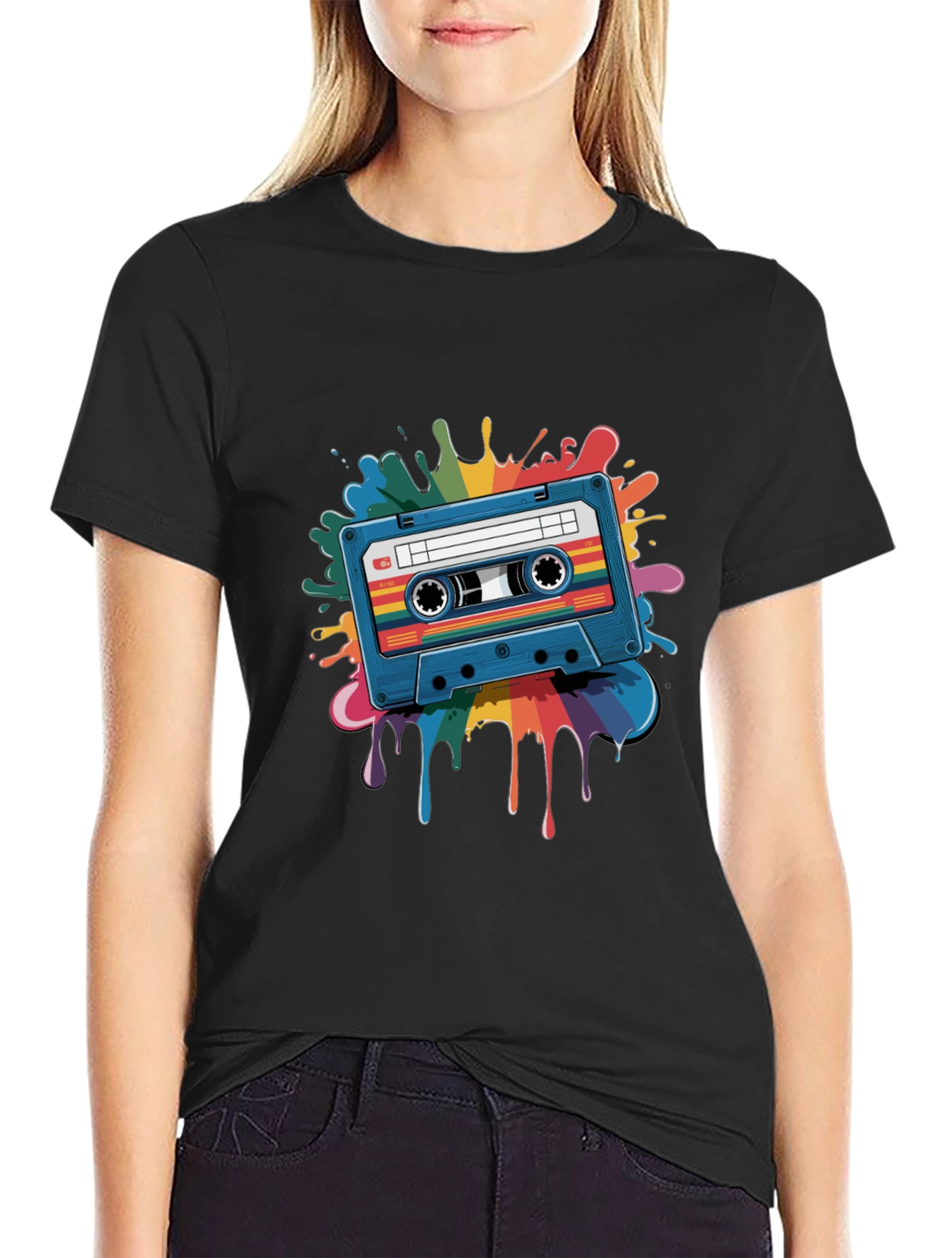 Retro Cassette Tape T-Shirt - Music Lover Tee