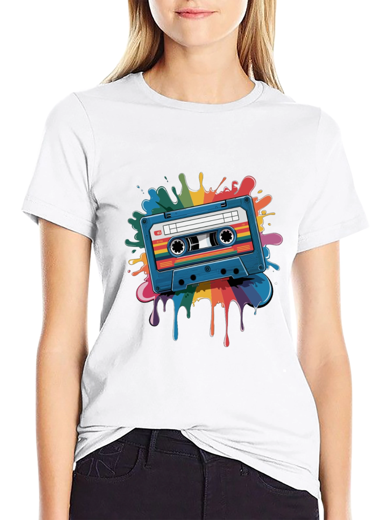 Retro Cassette Tape T-Shirt - Music Lover Tee