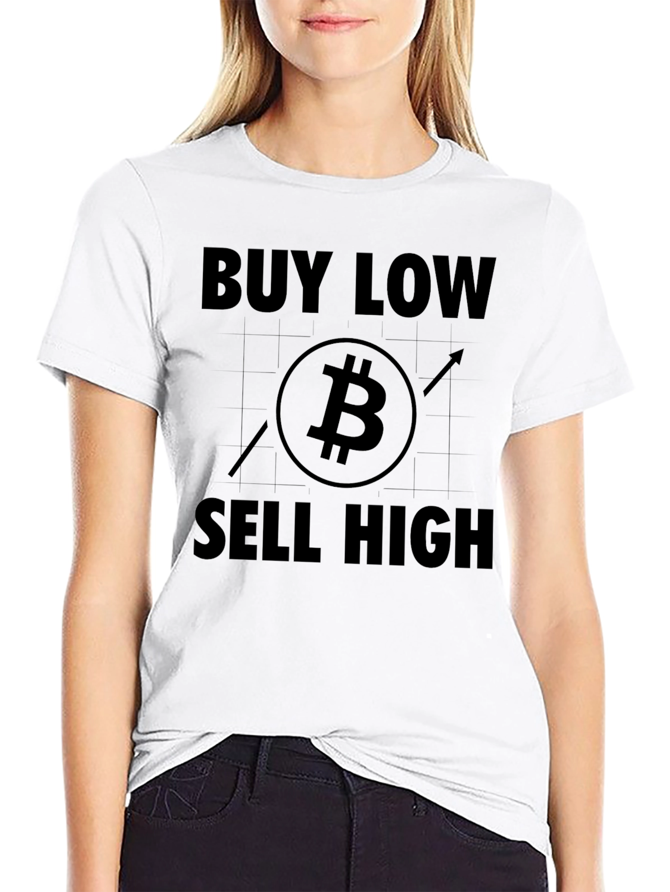 Buy Low Sell High Bitcoin Crypto T-Shirt